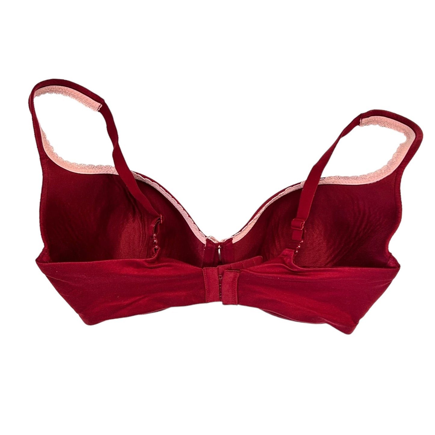 Victorias Secret Body by Victoria Lined Demi Bra 34DDD Burgundy Convertible Bra