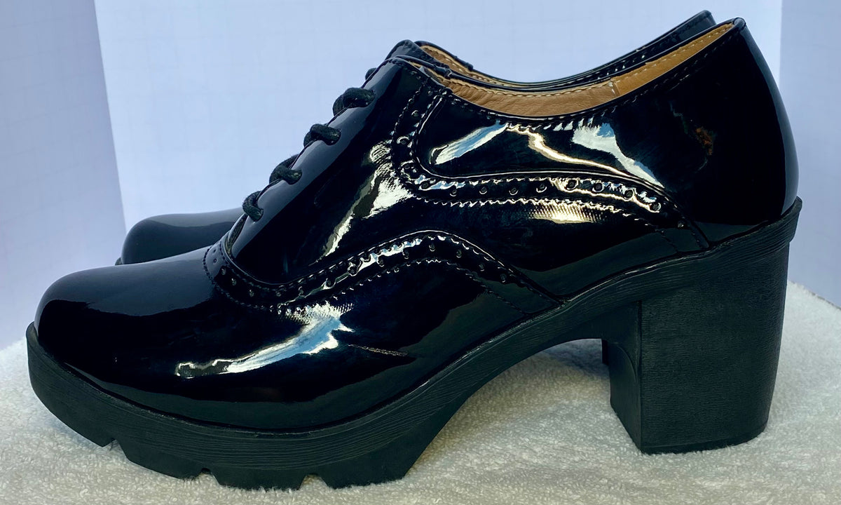Dadawen Patent Leather Lace Up Oxford Glossy Dress Shoe 8.5