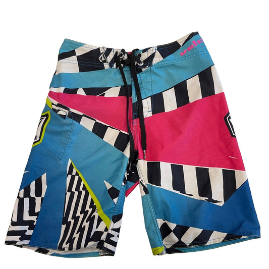 Volcom 12 Dusty Payne Mod Boardshorts Mutlicolor Surf Swim Zip Pocket Drawstring