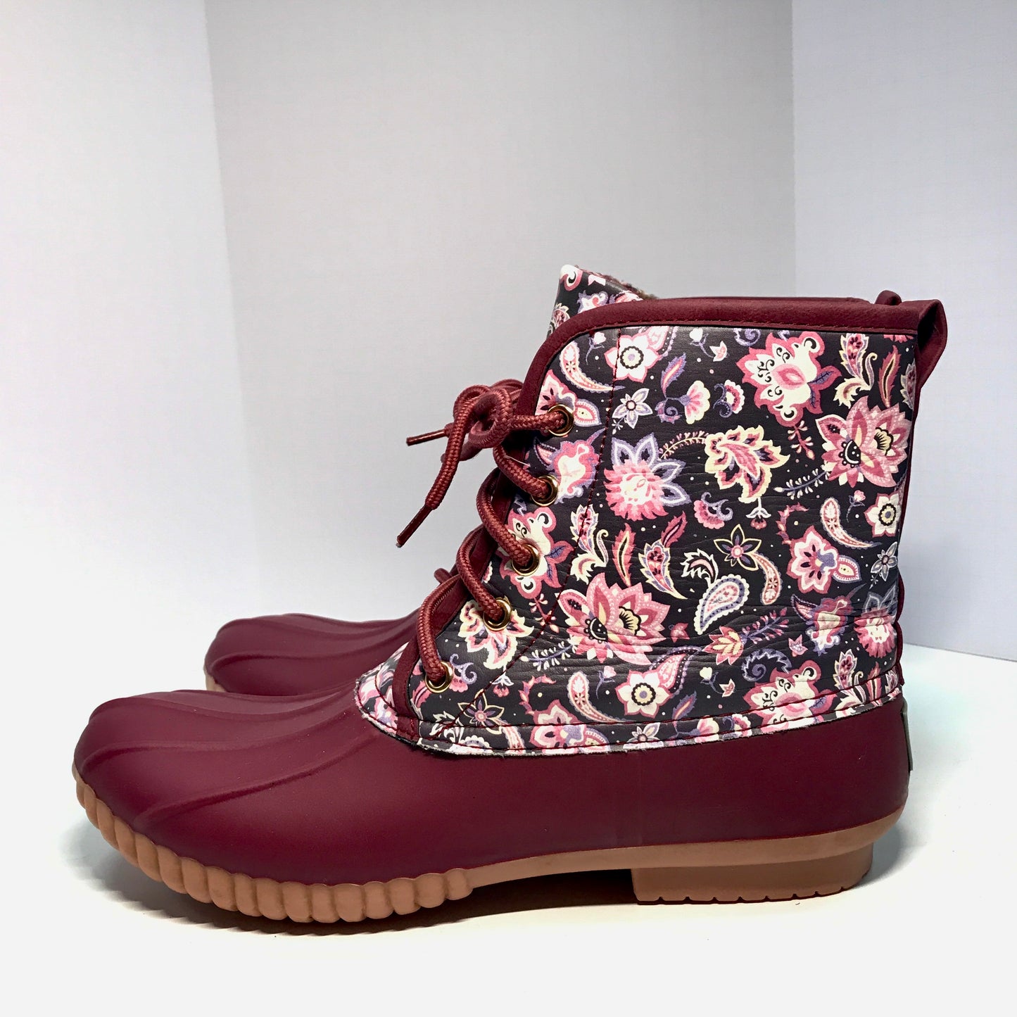 Simply Southern Collection Paisley Floral Duck Boots