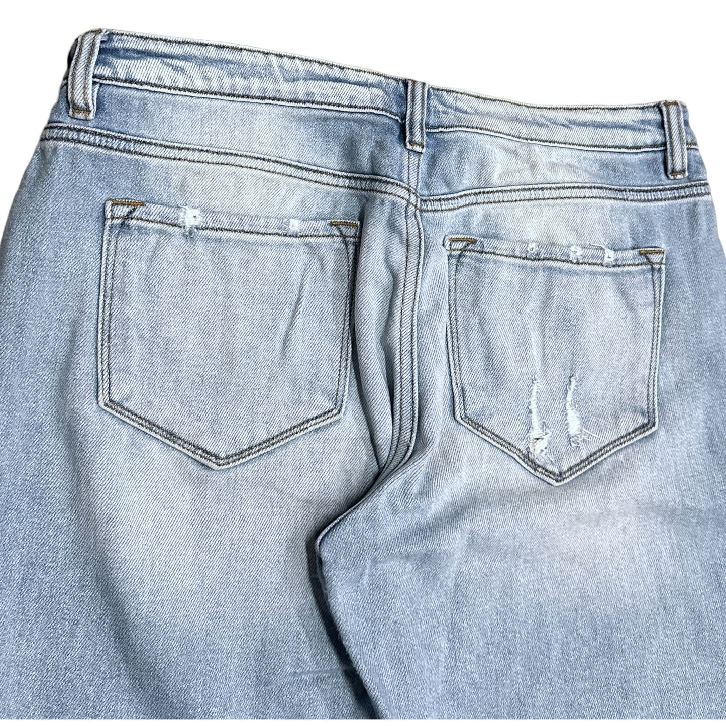 KanCan Greer Ultra High Rise Mom Jeans 11/29  Juniors Lt Wash Distressed KC9226M