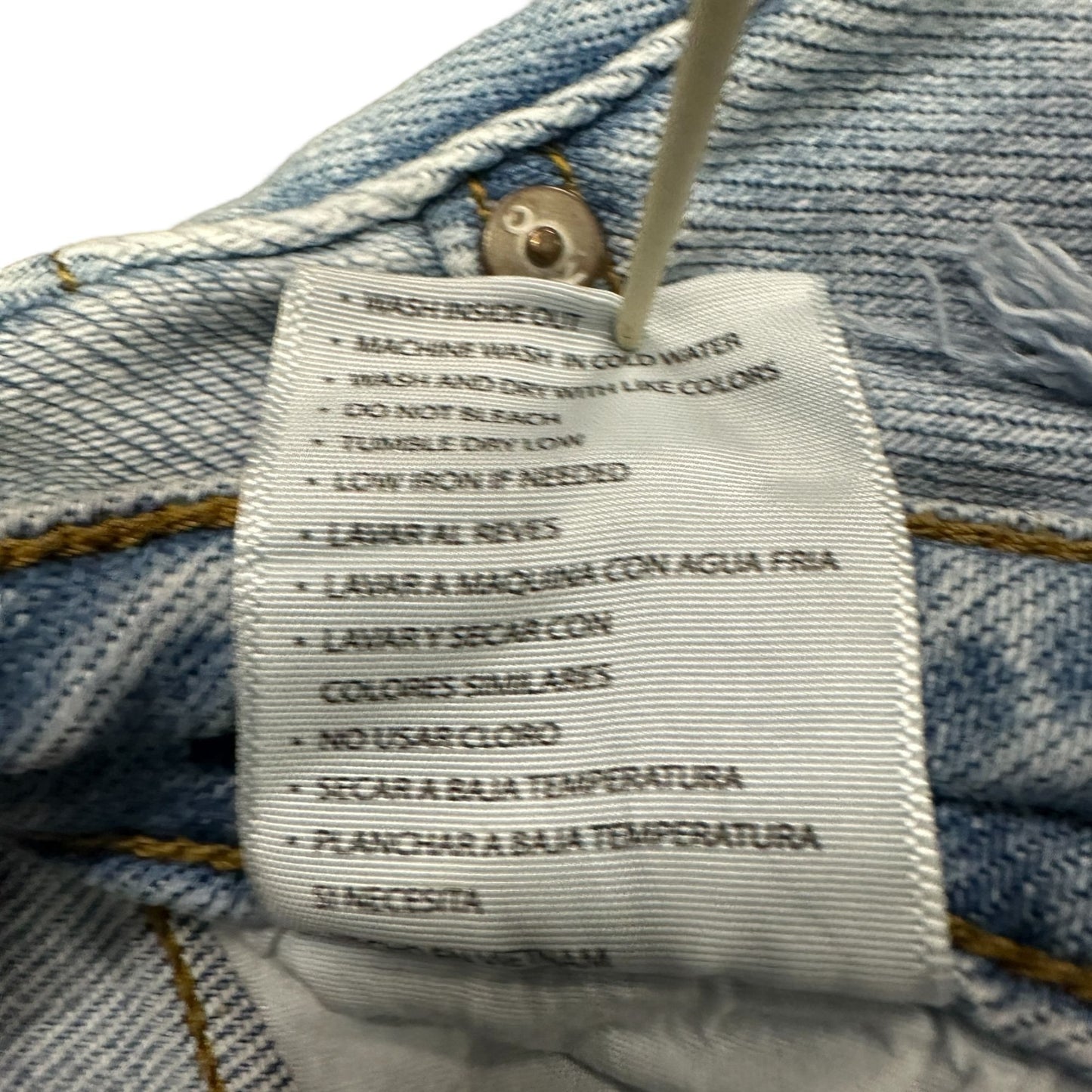 KanCan Greer Ultra High Rise Mom Jeans 11/29  Juniors Lt Wash Distressed KC9226M