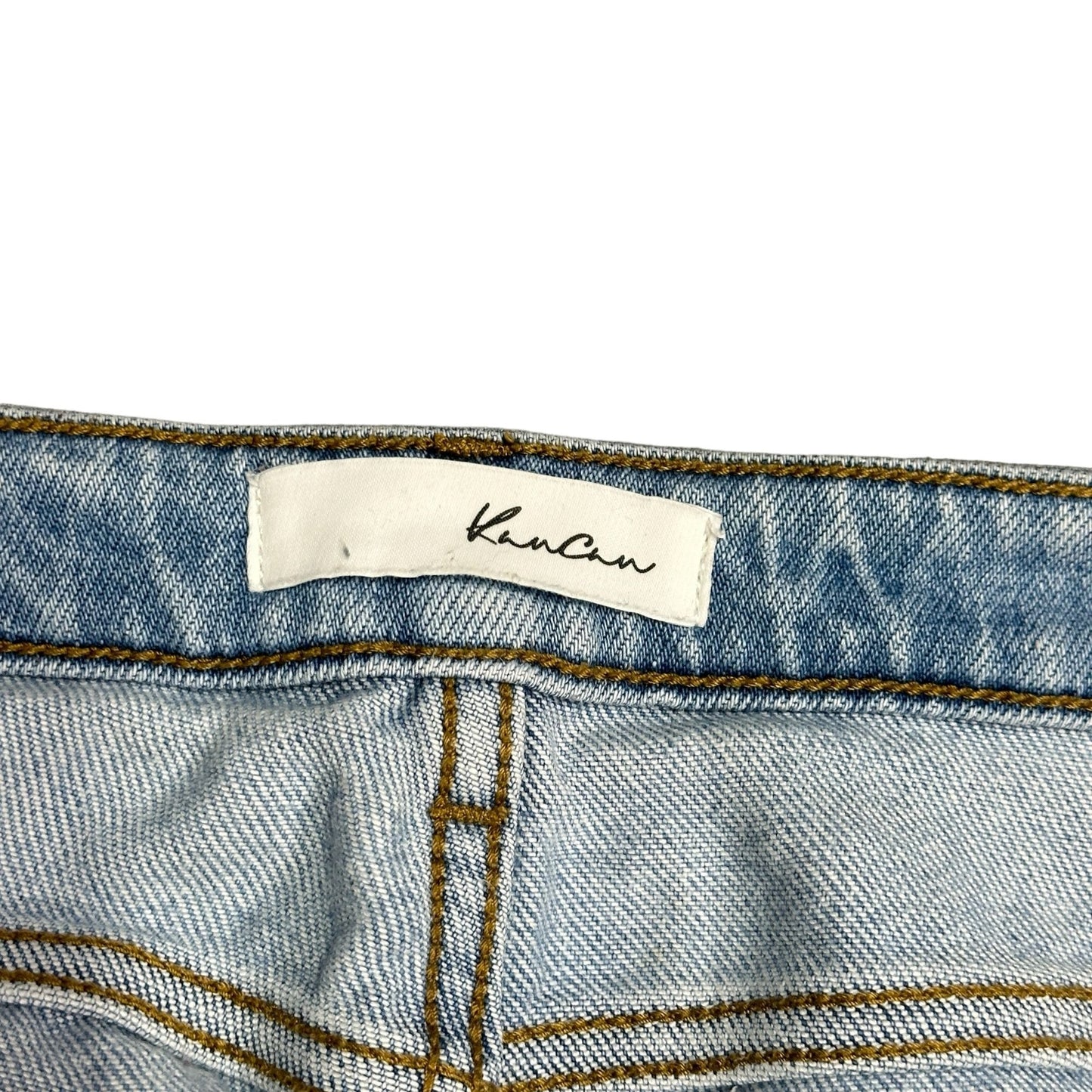 KanCan Greer Ultra High Rise Mom Jeans 11/29  Juniors Lt Wash Distressed KC9226M