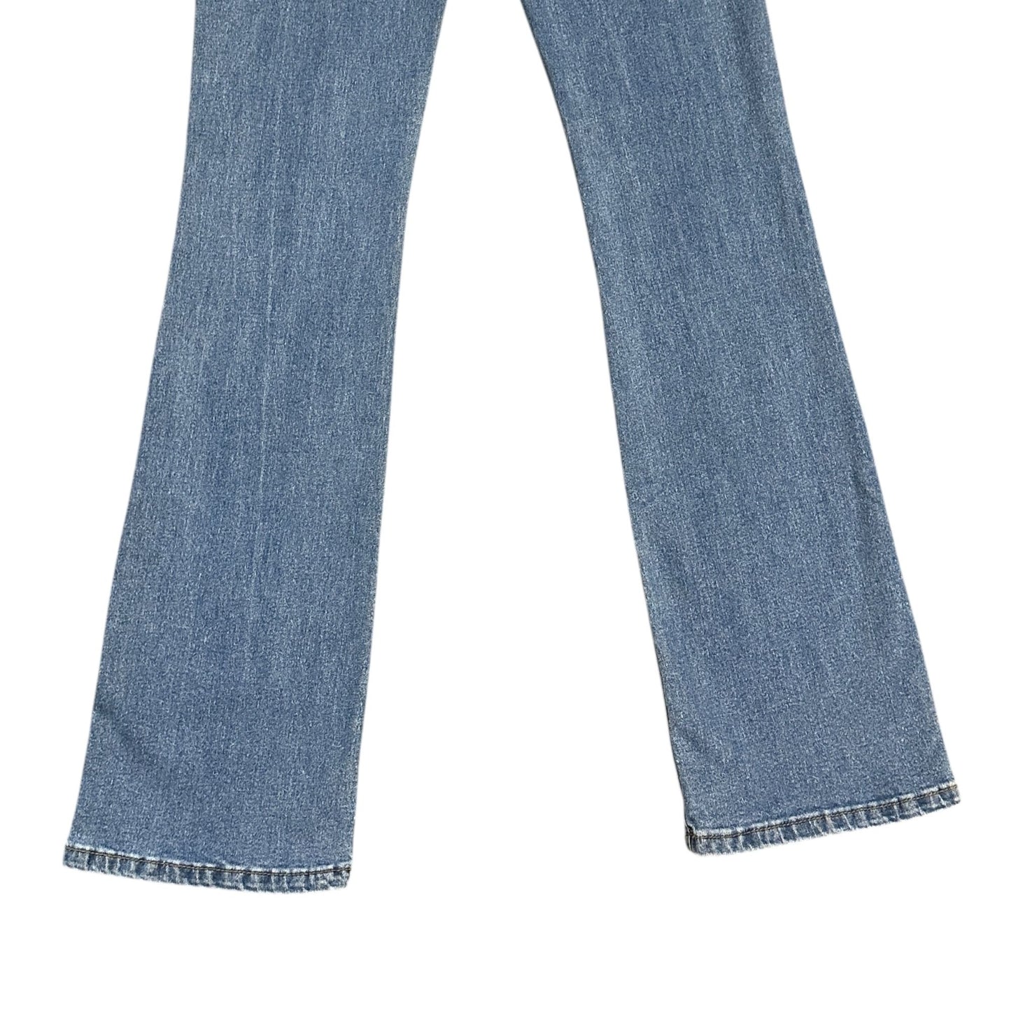 Flamingal Embroidered High Rise Flared Jeans Bull Floral Southwestern Womens S