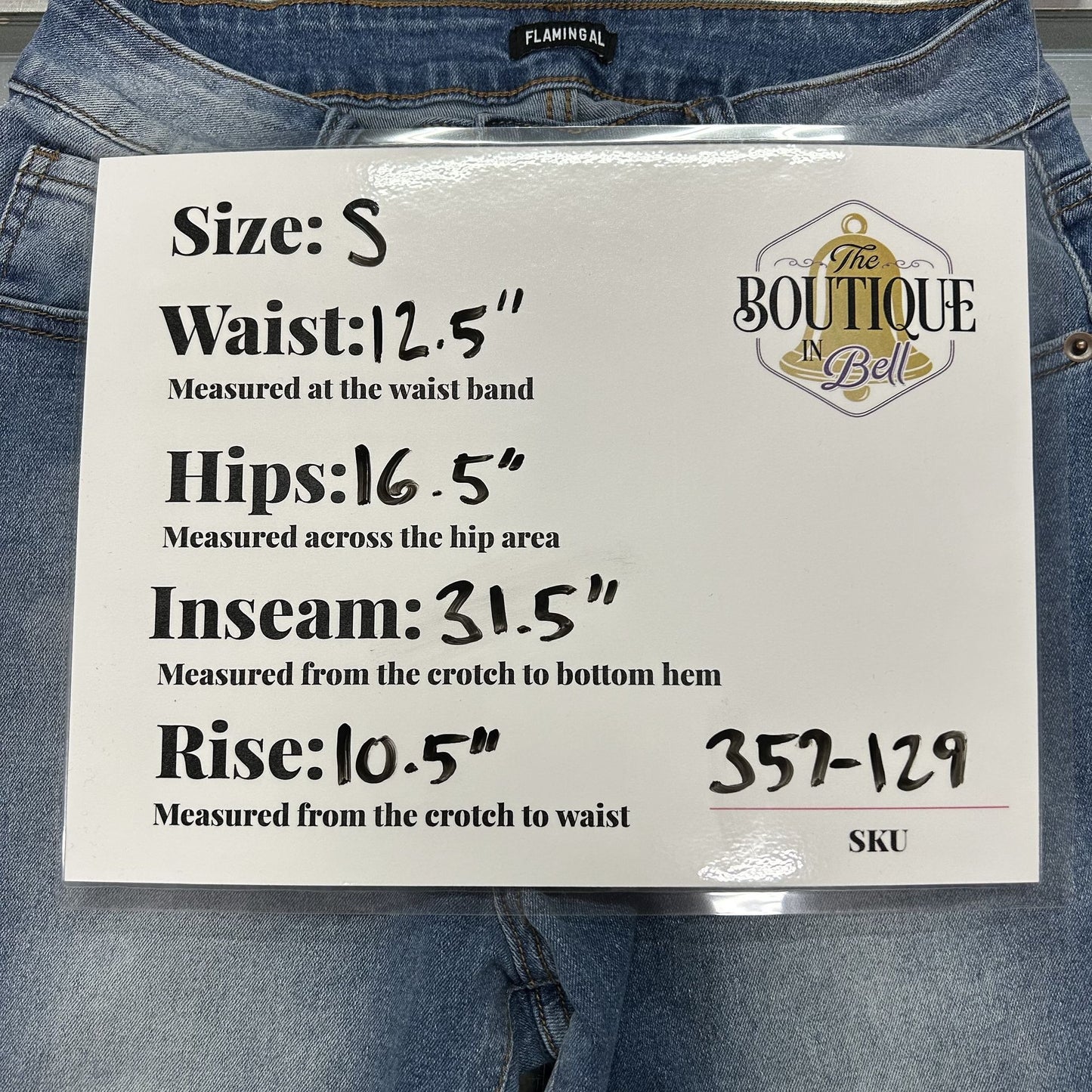 Flamingal Embroidered High Rise Flared Jeans Bull Floral Southwestern Womens S