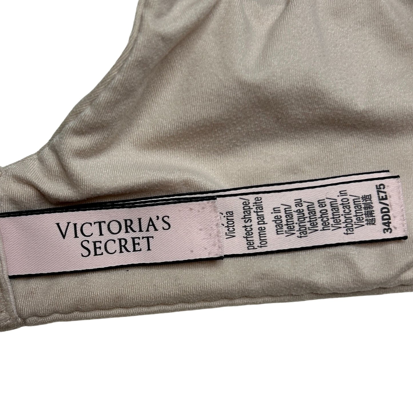 Victoria's Secret 34DD Body by Victoria Perfect Shape Bra Taupe Underwire Lined