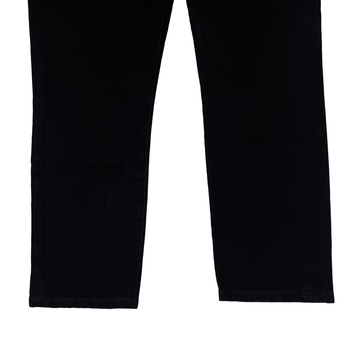 Calvin Klein Womens 8 Straight Leg Black Jeans Stretch 5 Pocket Logo Casual