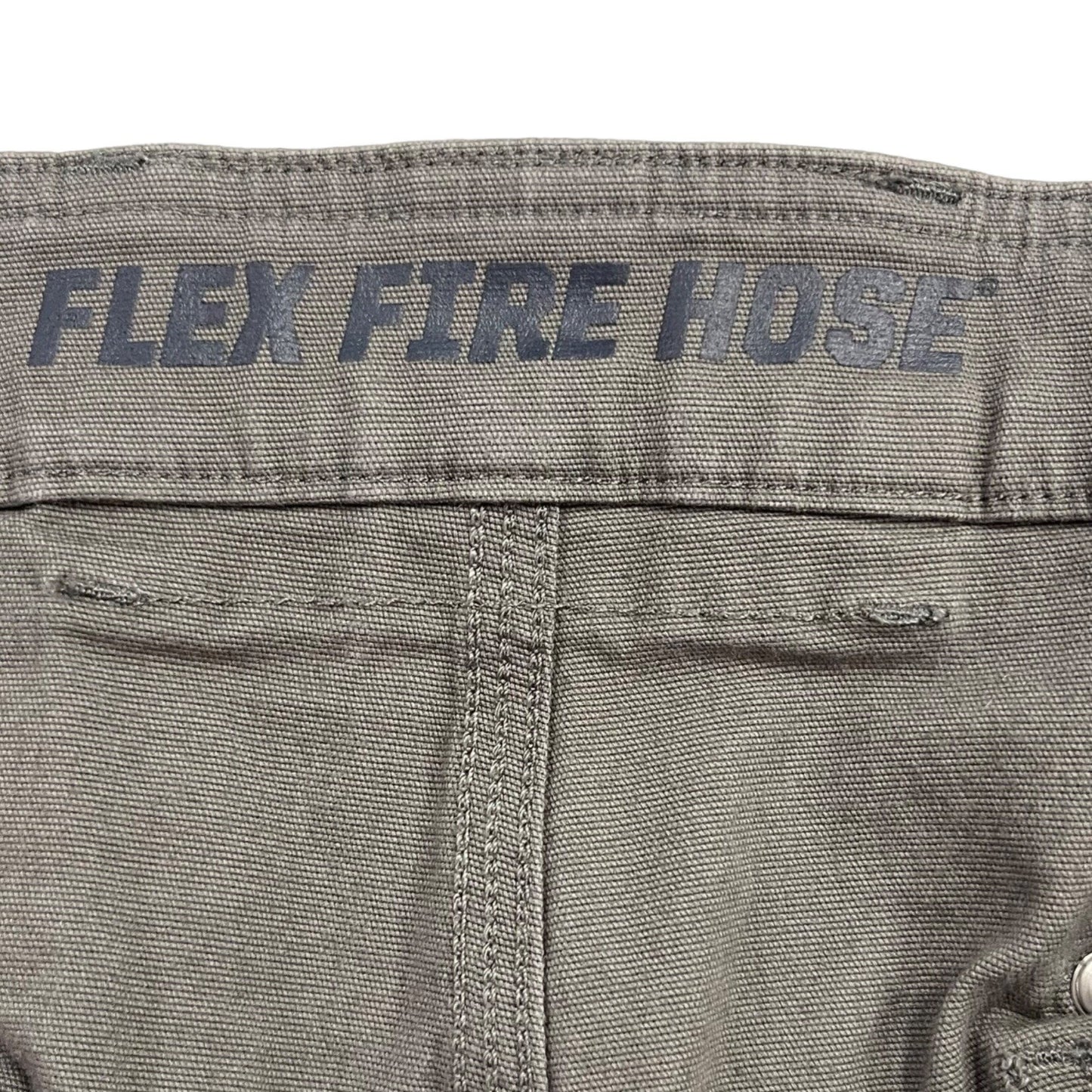 Duluth Trading Co Mens 46 Gray Flex Fire Hose Cargo Shorts Utility Pockets