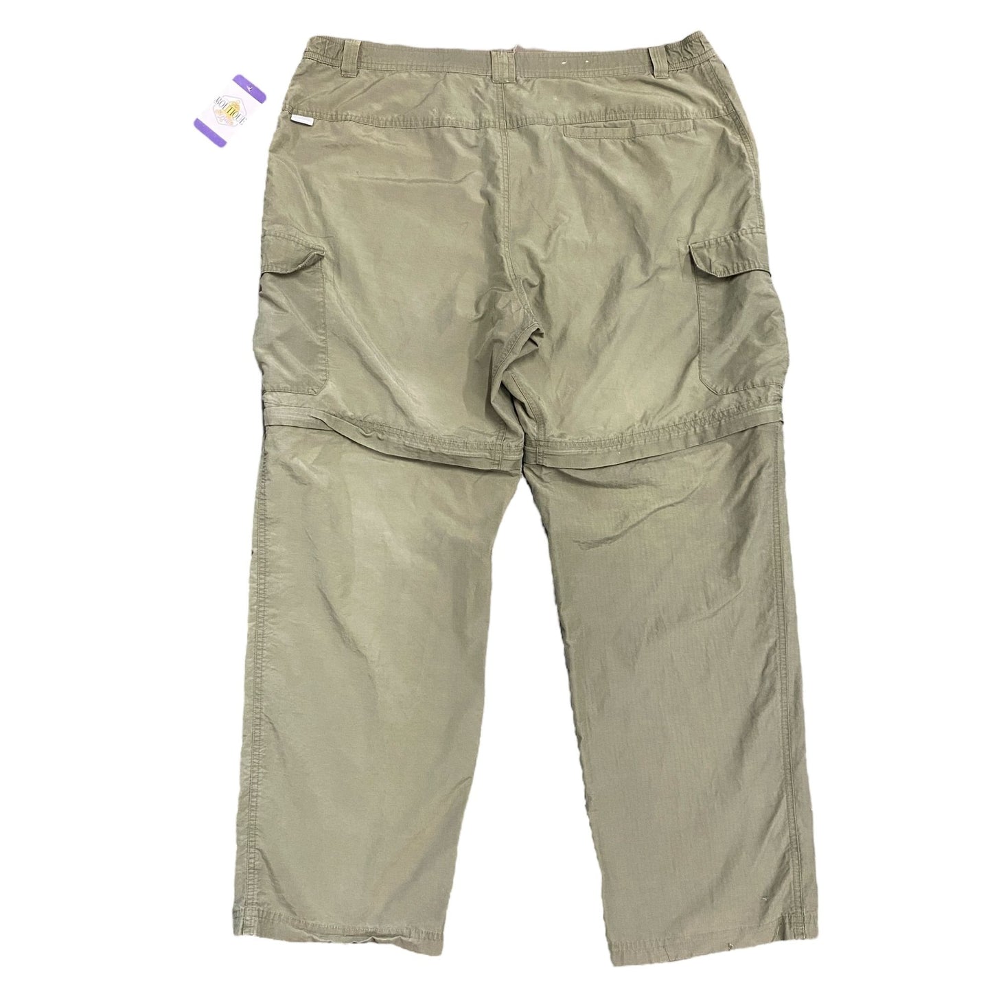 Columbia Pants Mens 40x32 Khaki Cargo Convertible Omni Wick Advanced Evaporation