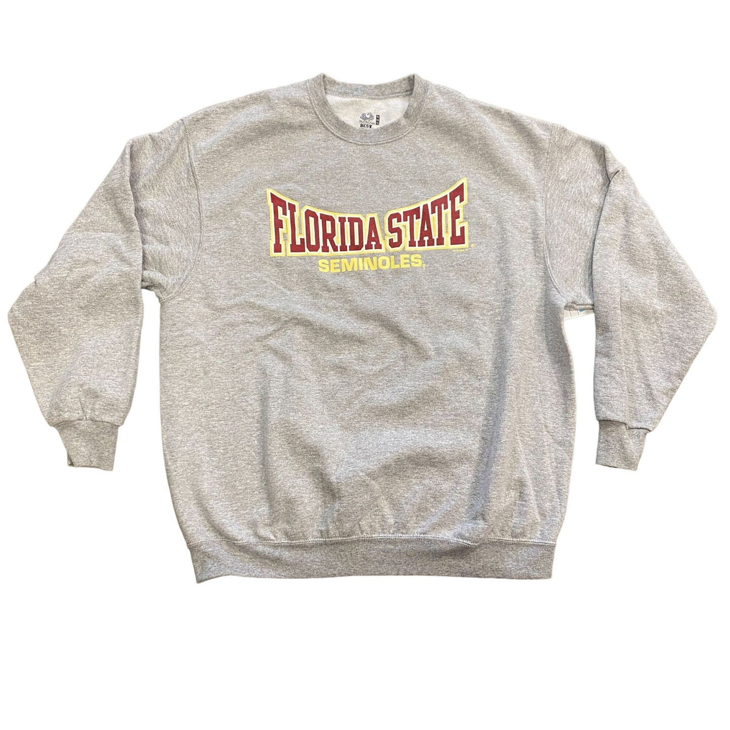 Fruit of the Loom Mens XL Florida State Seminoles Pullover Sweatshirt Grey FSU