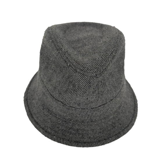 Boutique Womens Gray Wool Blend Tweed Bucket Hat Cap Fedora Fashion Casual