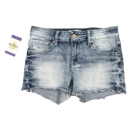 BKE Denim Victoria Womens 28 Distressed Jean Shorts Blue Frayed Hem