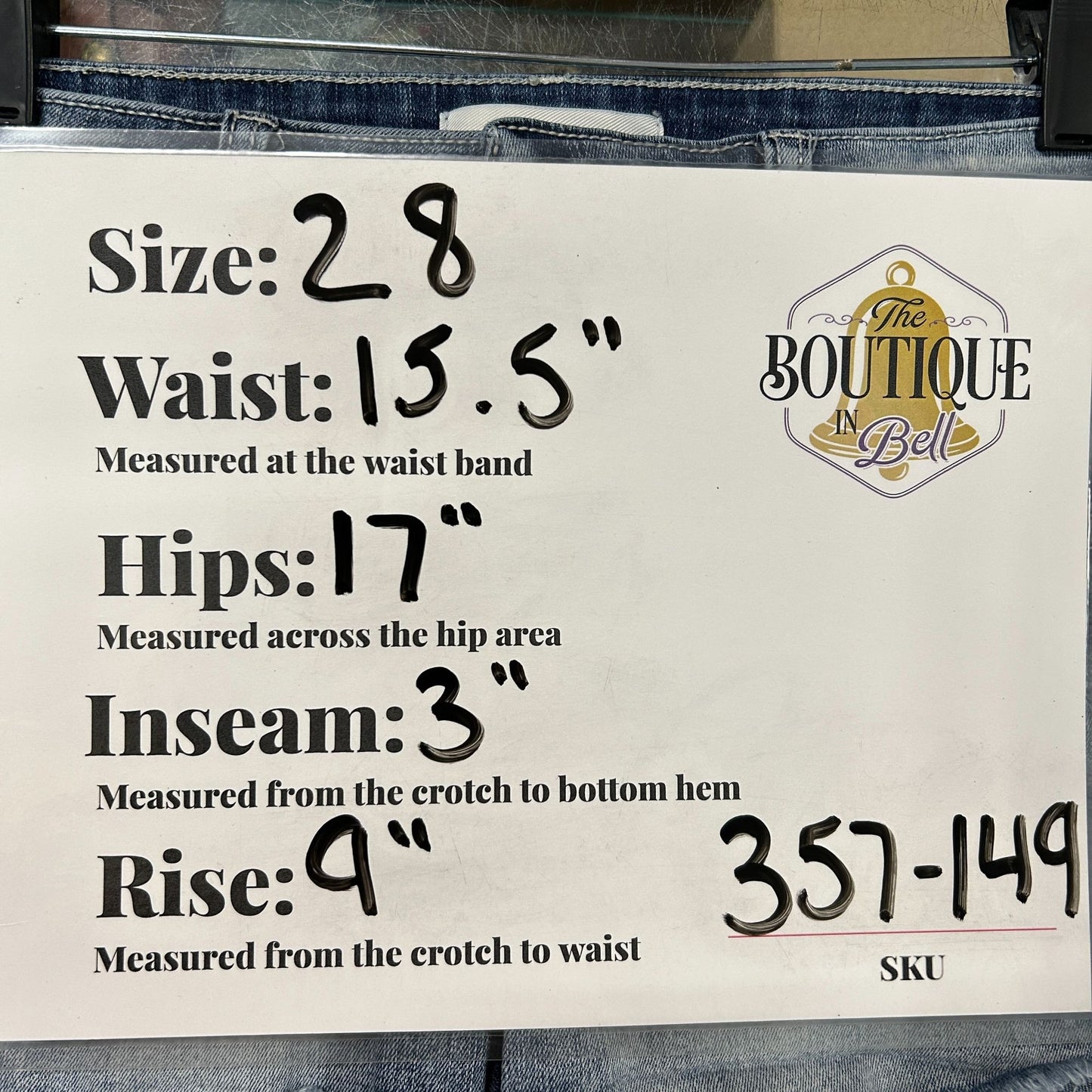 BKE Denim Victoria Womens 28 Distressed Jean Shorts Blue Frayed Hem