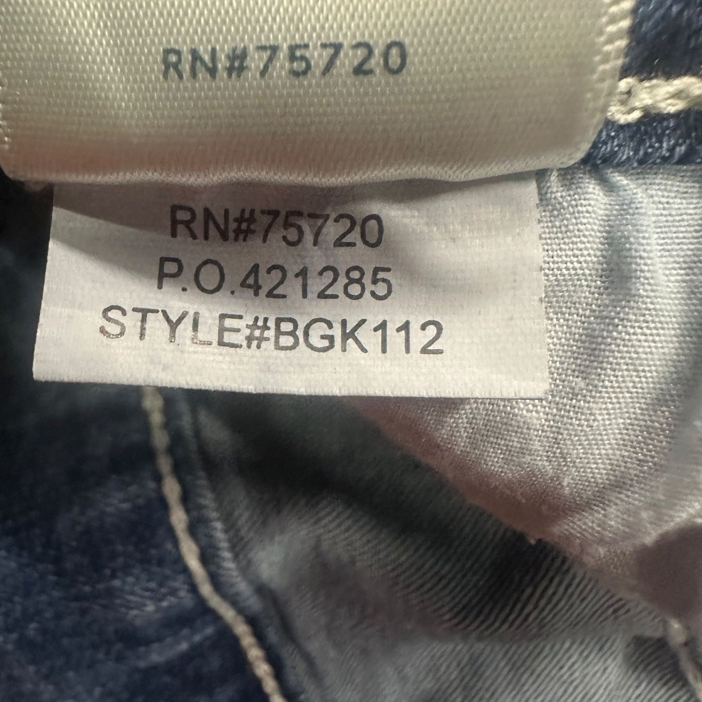 BKE Denim Victoria Womens 28 Distressed Jean Shorts Blue Frayed Hem