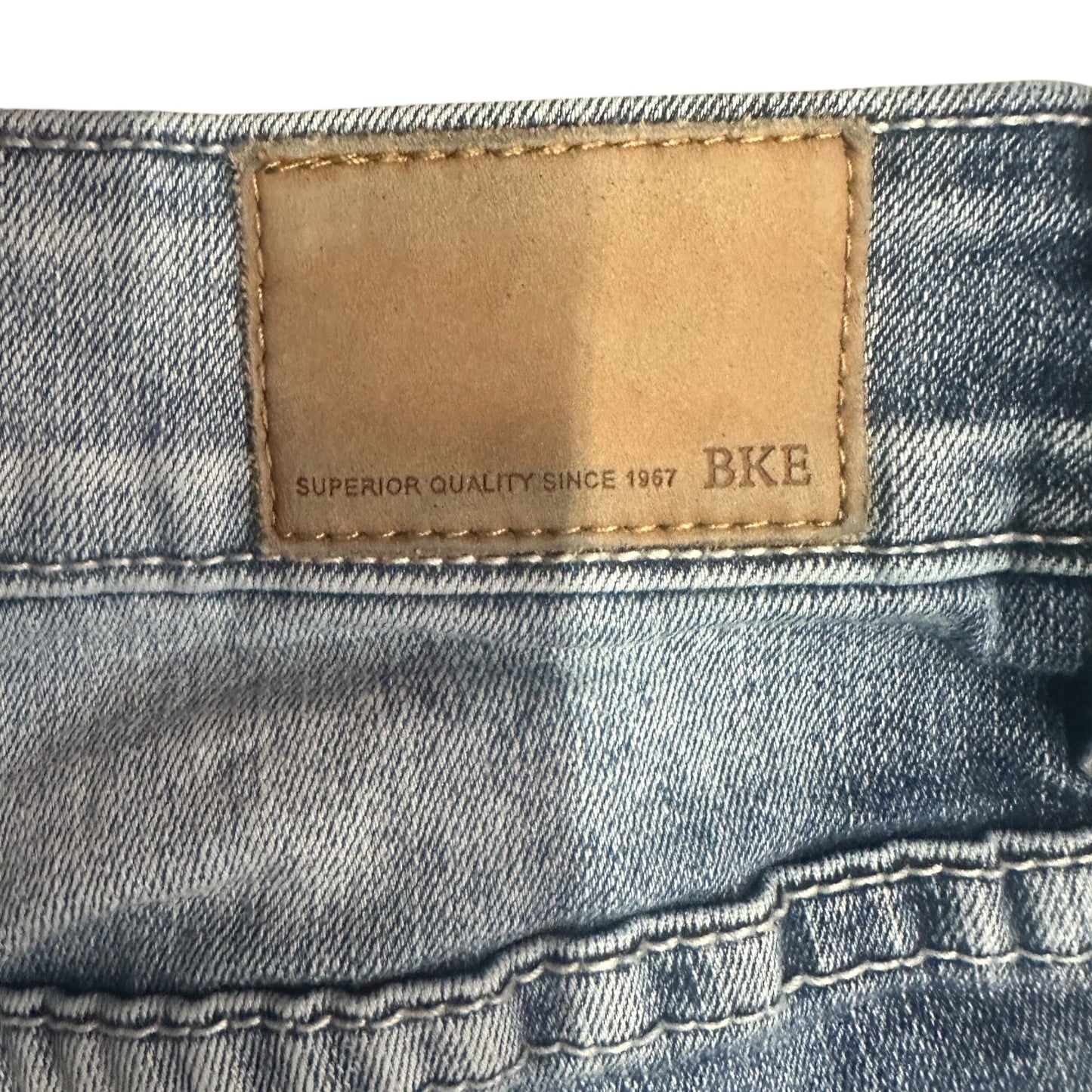 BKE Denim Victoria Womens 28 Distressed Jean Shorts Blue Frayed Hem