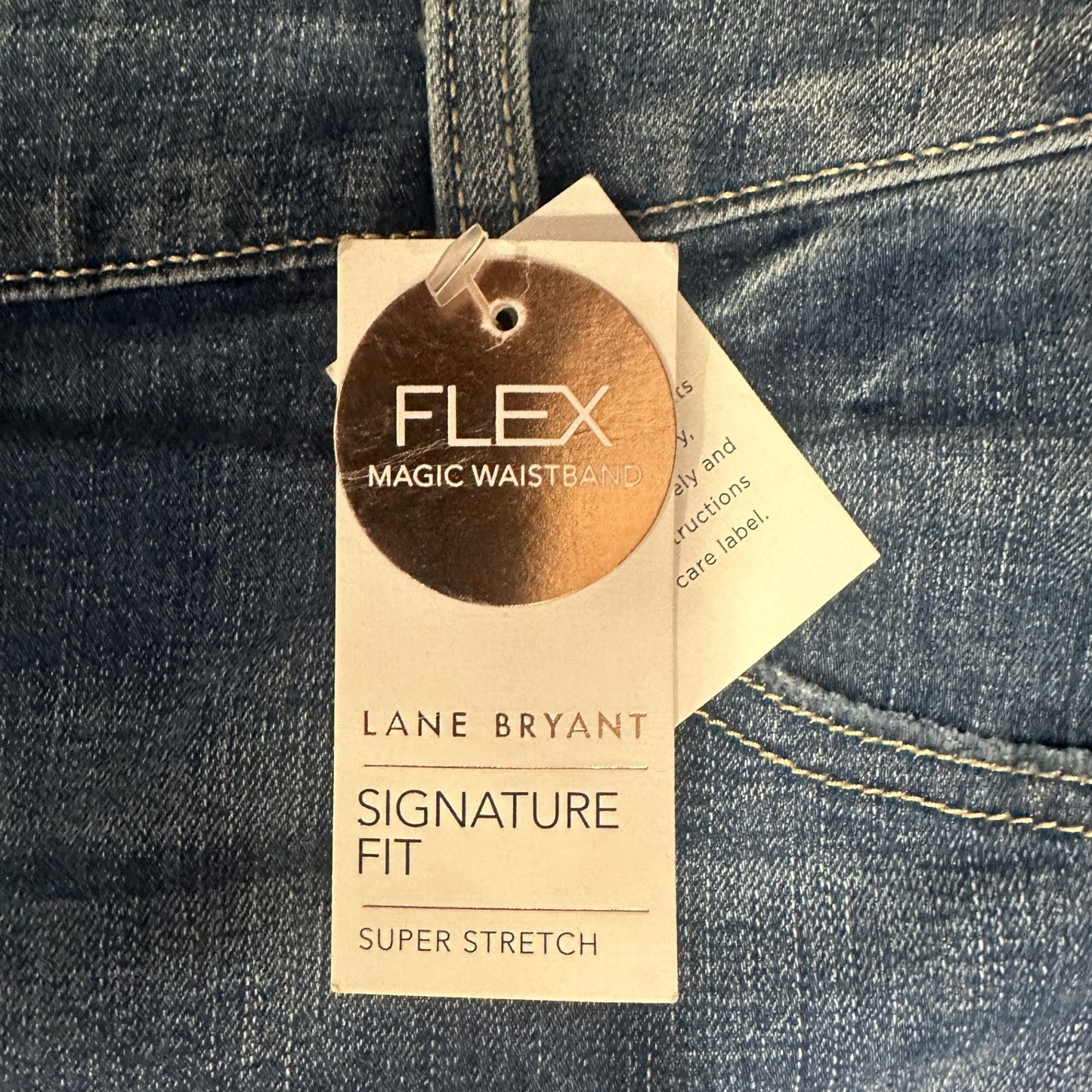 Lane Bryant 28 Super Stretch Signature Fit Skinny Jeans Mid-Rise Flex Waistband