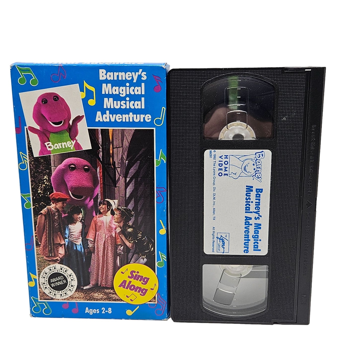 Barney Home Videos VHS Tapes Set of 9 Sing Along Musical Manners Kids TV Show