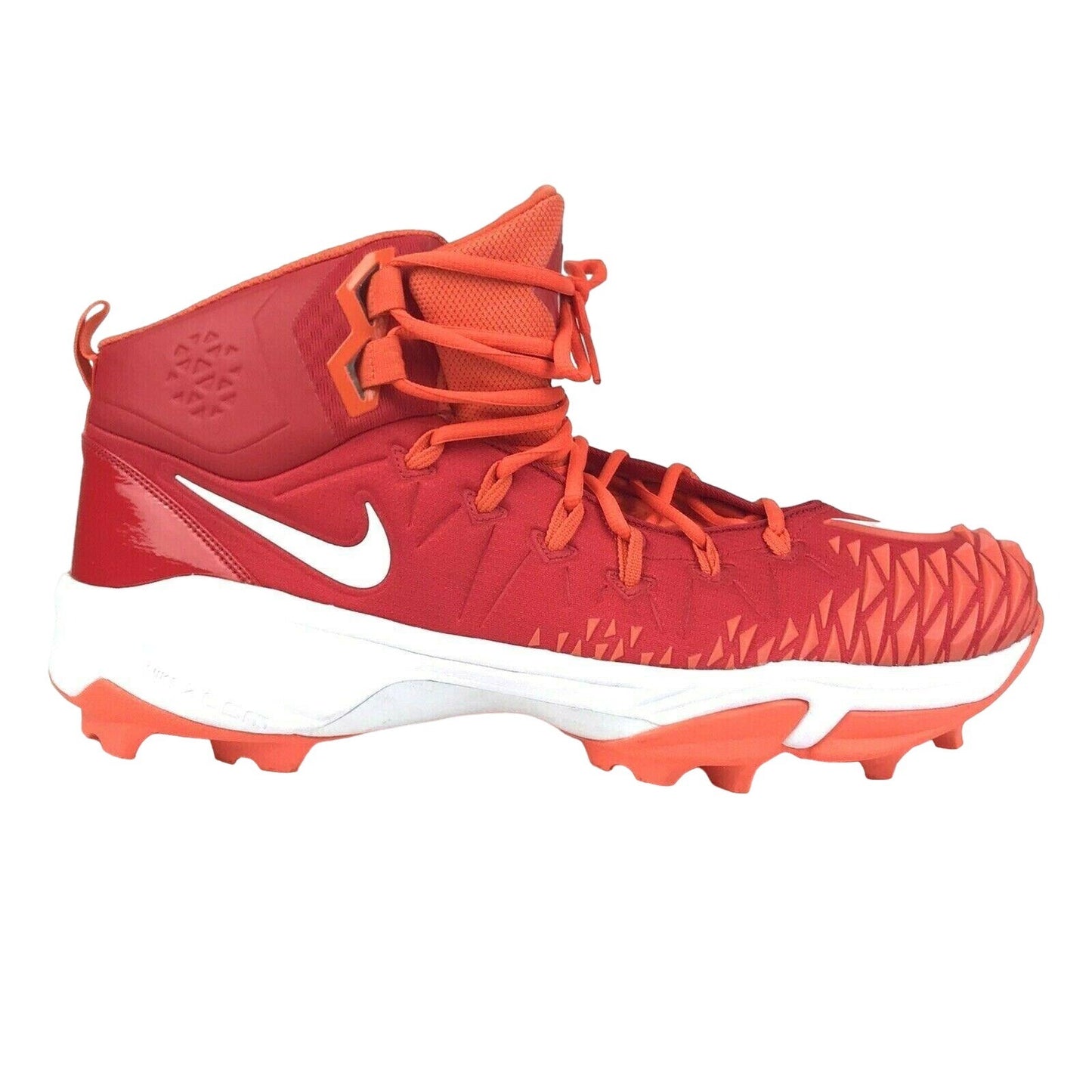 Nike Mens 18 Red Football Cleats NFL A09388-600 Force Savage Big Swoosh