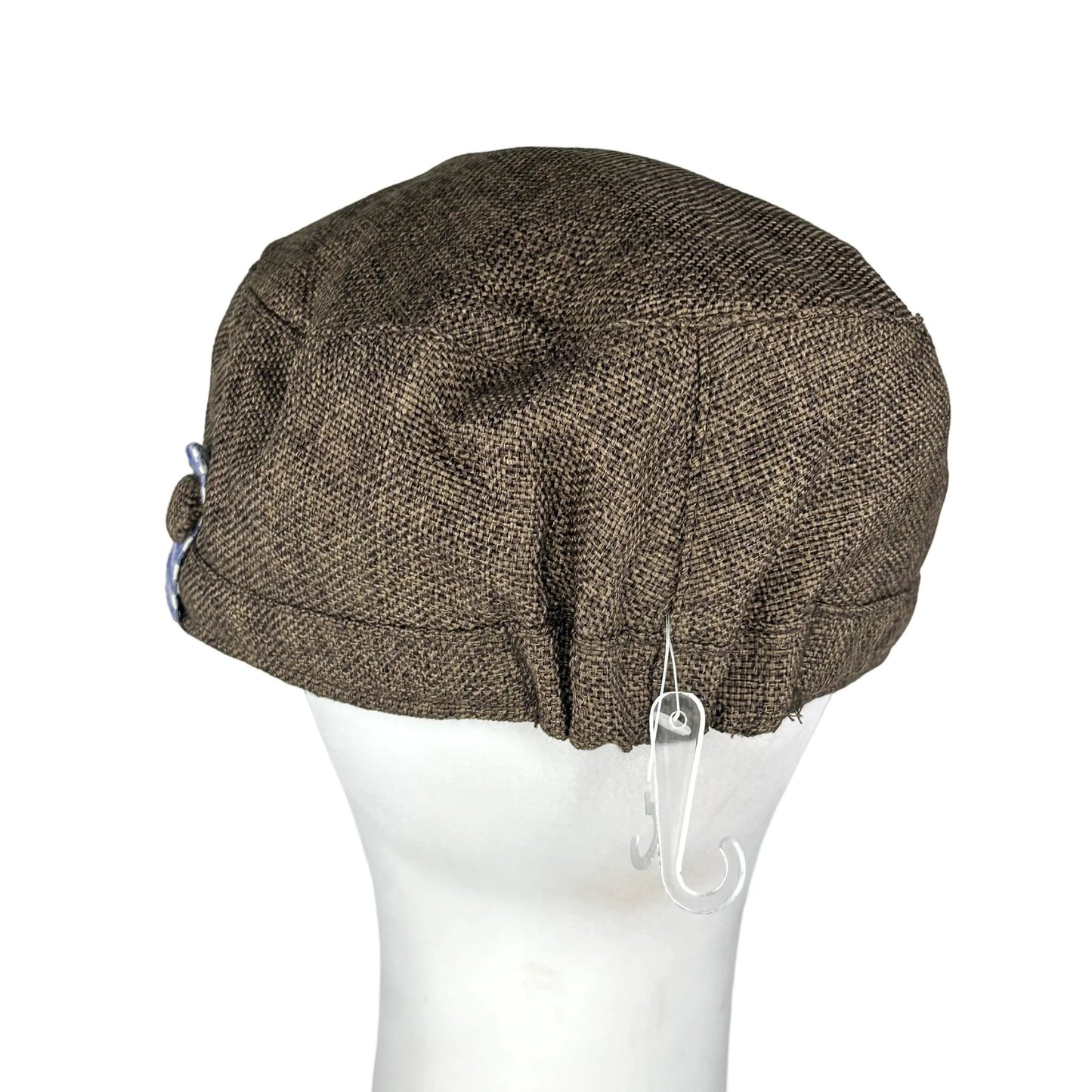 Ladies Cadet Hat Military Conductors Hat Soft Cap Womens Brown Short Bill