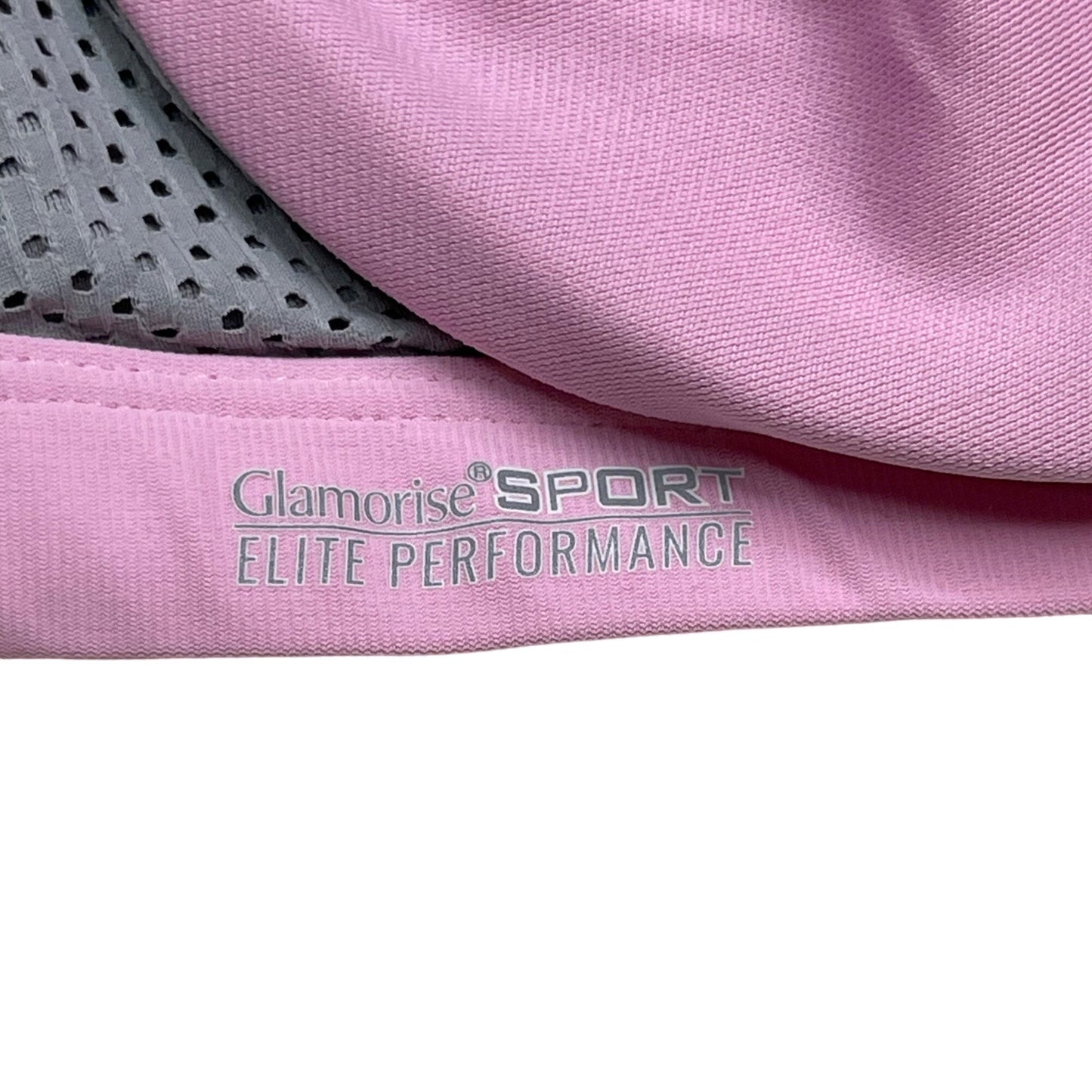 Glamorise 44C Pink Full Coverage Sports Bra Seamless Underwire High Impact