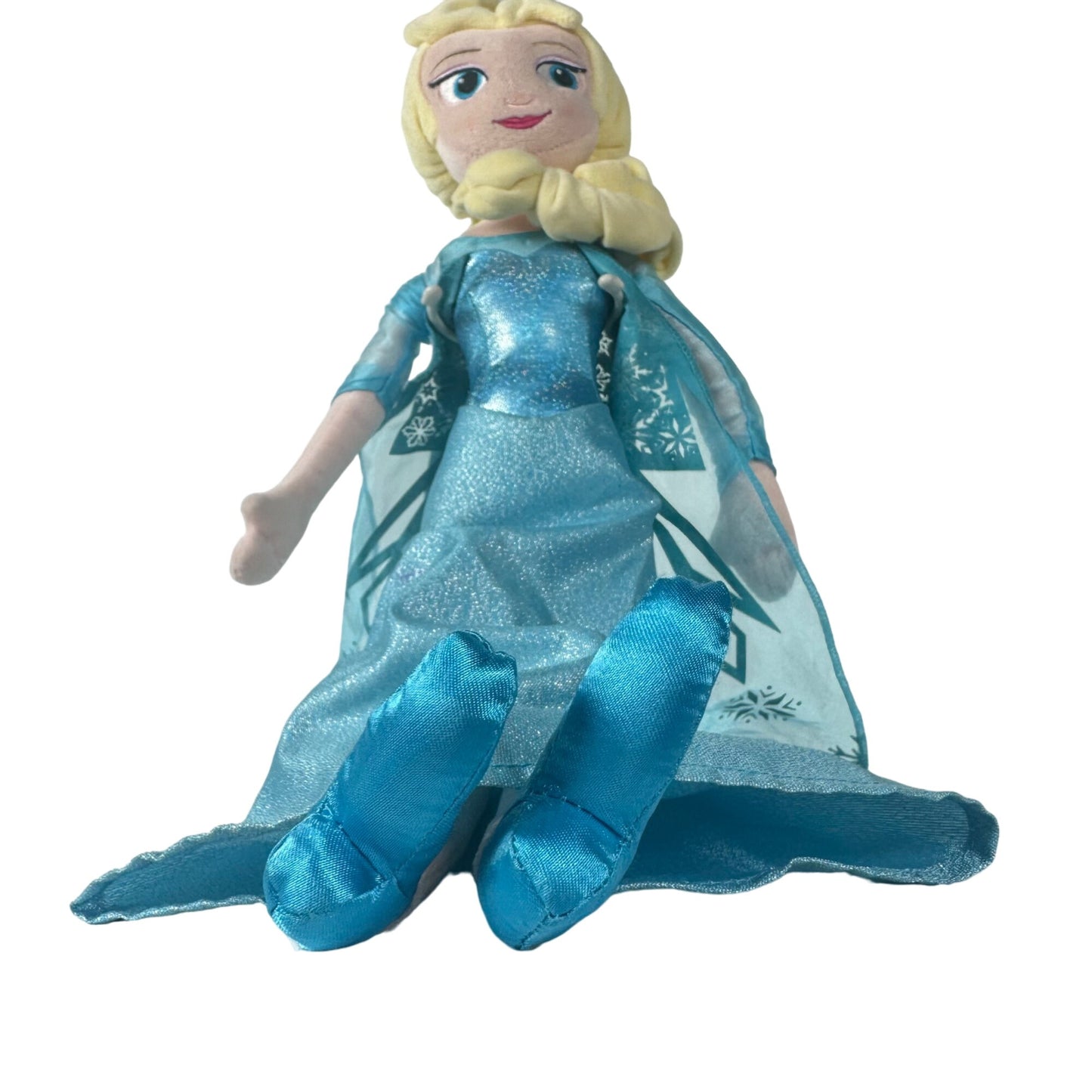 Disney Store Frozens Princess Elsa and Anna 20" Plush Doll Stuffed Toy Lot of 2