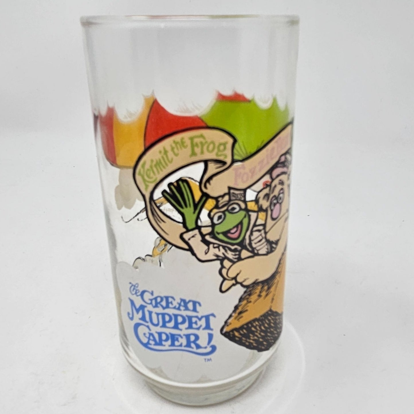 Vintage 1981 McDonalds THE GREAT MUPPET CAPER Drinking Glasses Miss Piggy Kermit