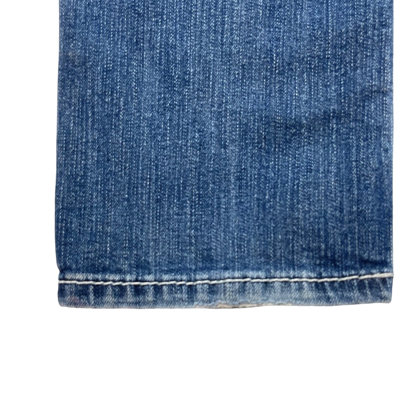 BKE Denim Payton 27R Blue Jeans Distressed Thick Stitch Straight Leg Stretch