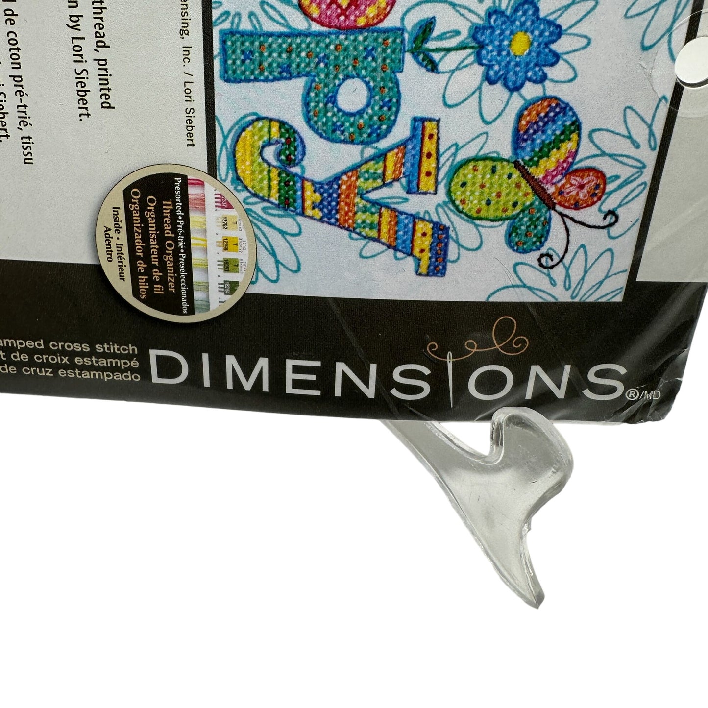 NEW Dimensions 7" x 5" Be Happy Stamped Cross Stitch Kit Craft Needlework