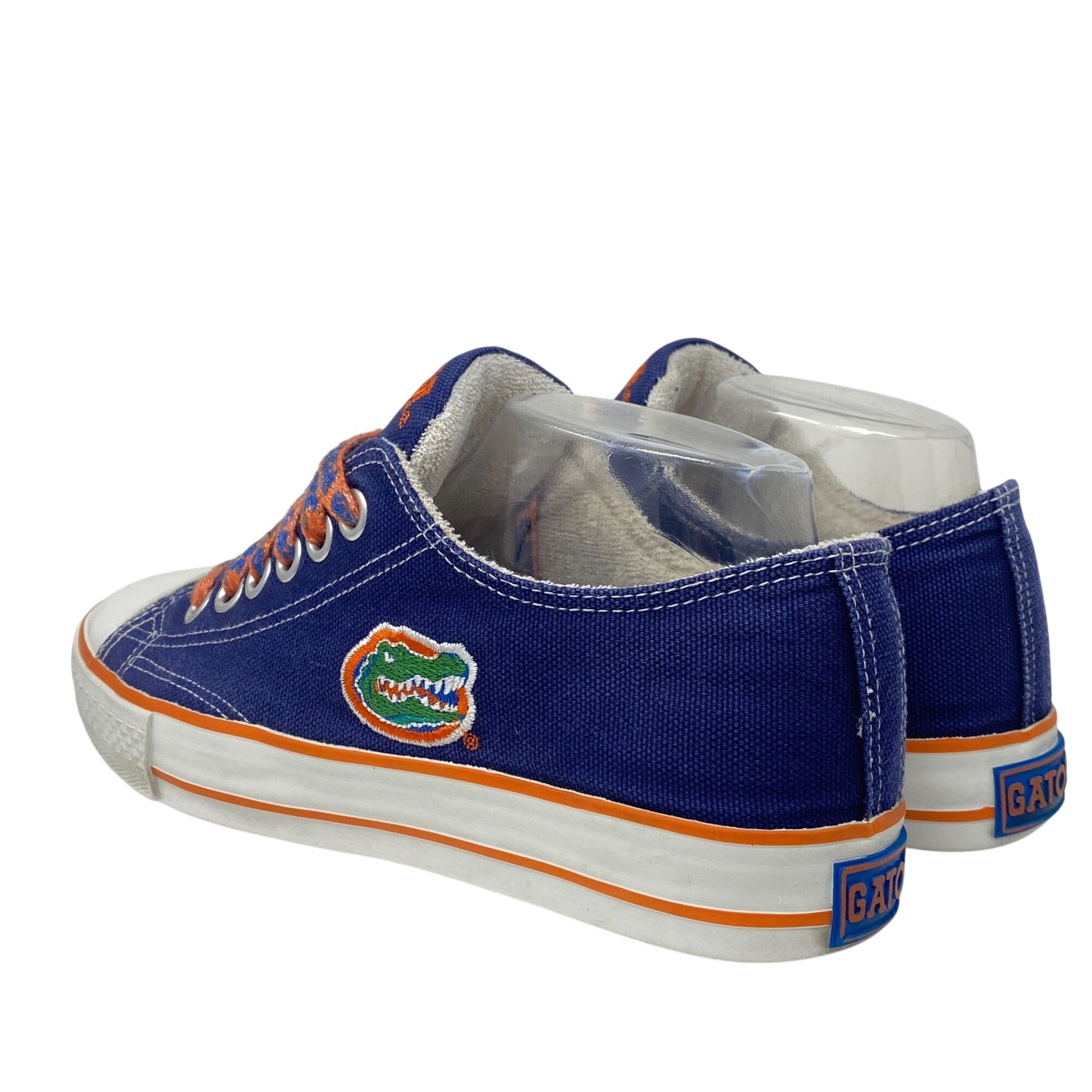 UF Florida Gators Womens 8 Low-Top Canvas Sneakers NCAA Team Shoe Blue Orange