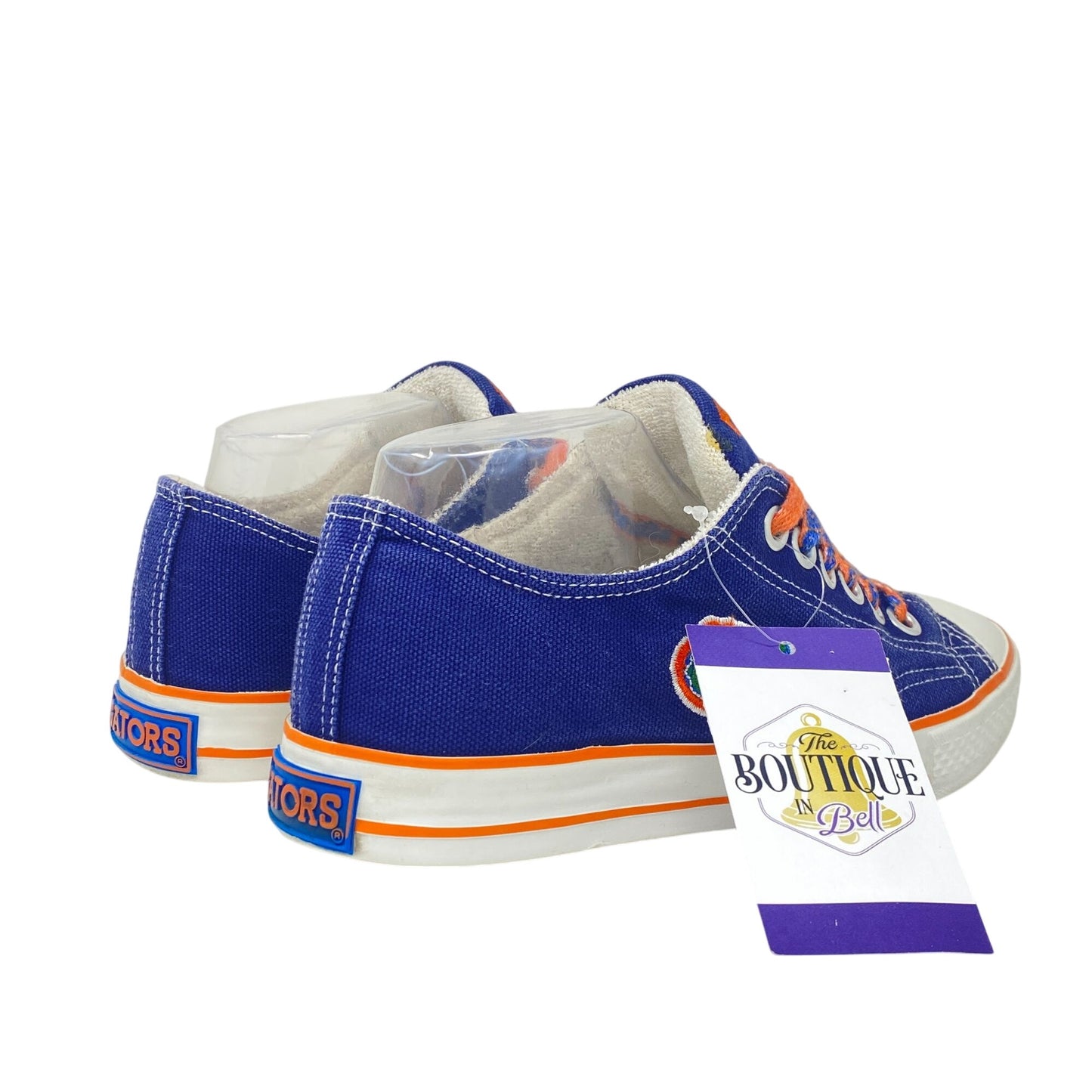 UF Florida Gators Womens 8 Low-Top Canvas Sneakers NCAA Team Shoe Blue Orange