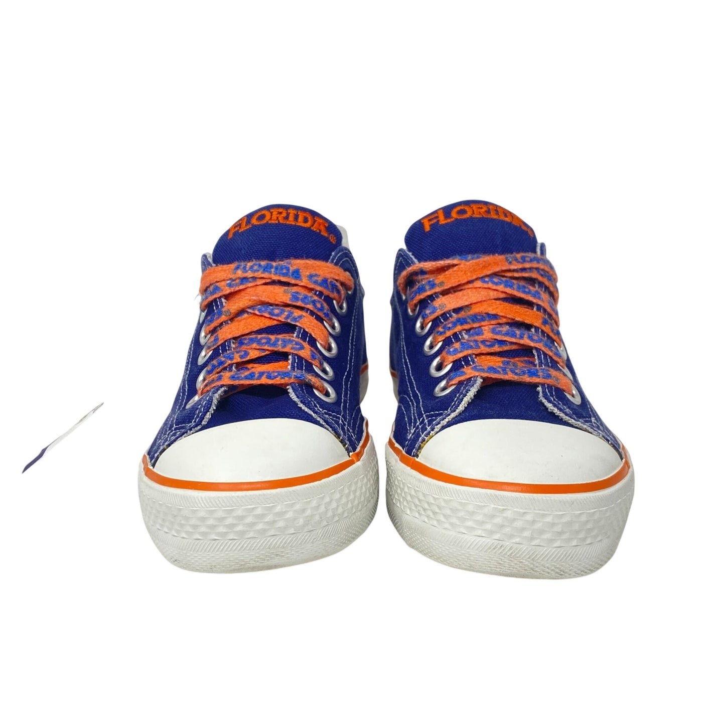 UF Florida Gators Womens 8 Low-Top Canvas Sneakers NCAA Team Shoe Blue Orange