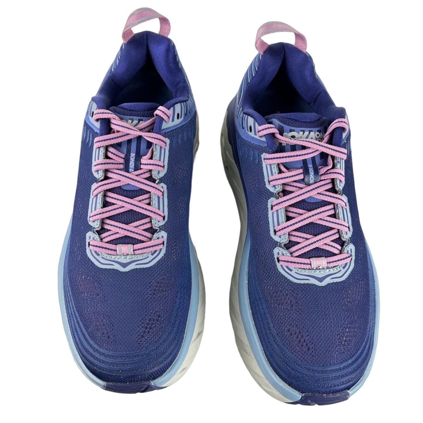 Hoka One One Womens Bondi 6 Running Shoes Purple 1019270 Sneakers Walking Size 8