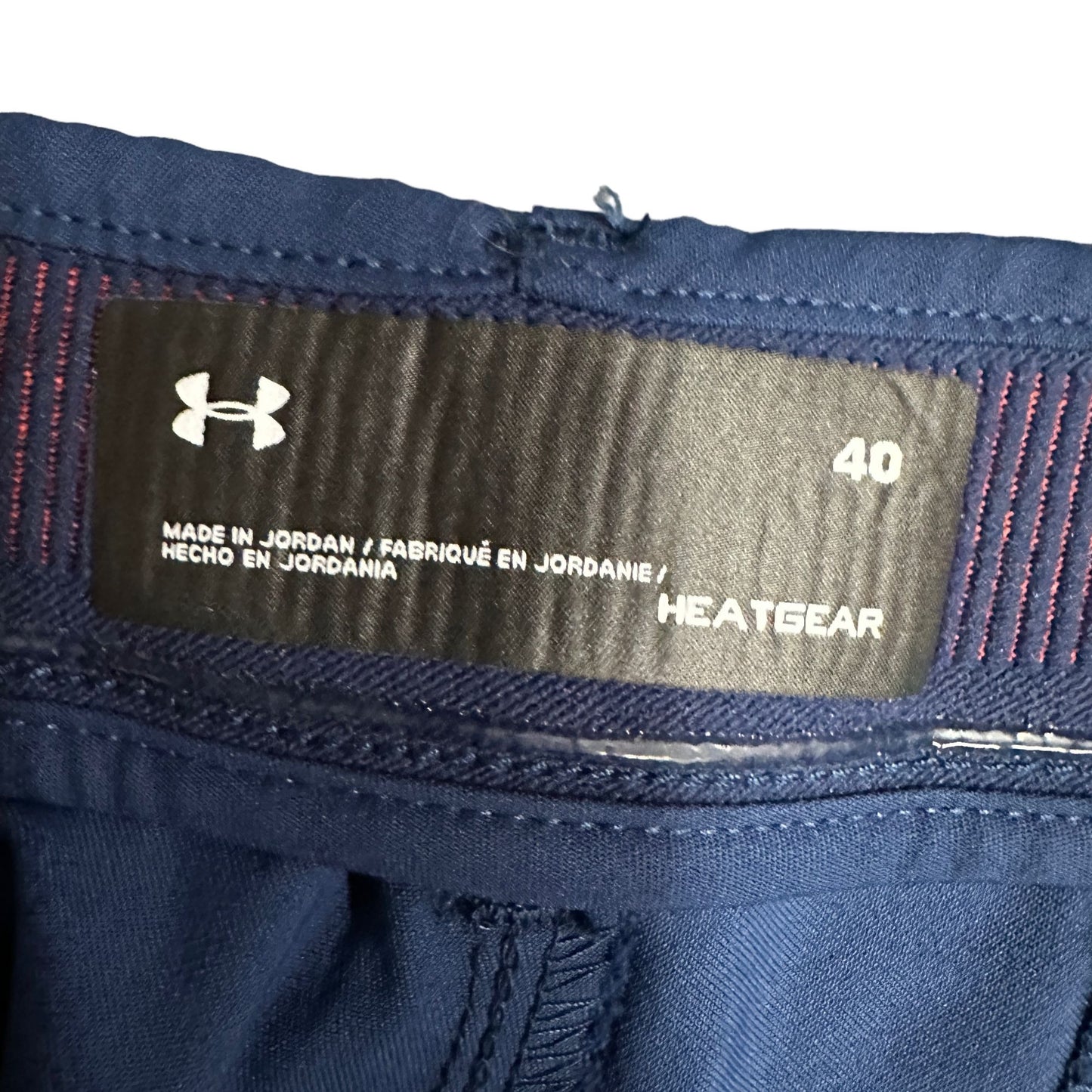 Under Armour Mens 40 Heatgear Golf Shorts Loose Dark Blue Performance Stretch