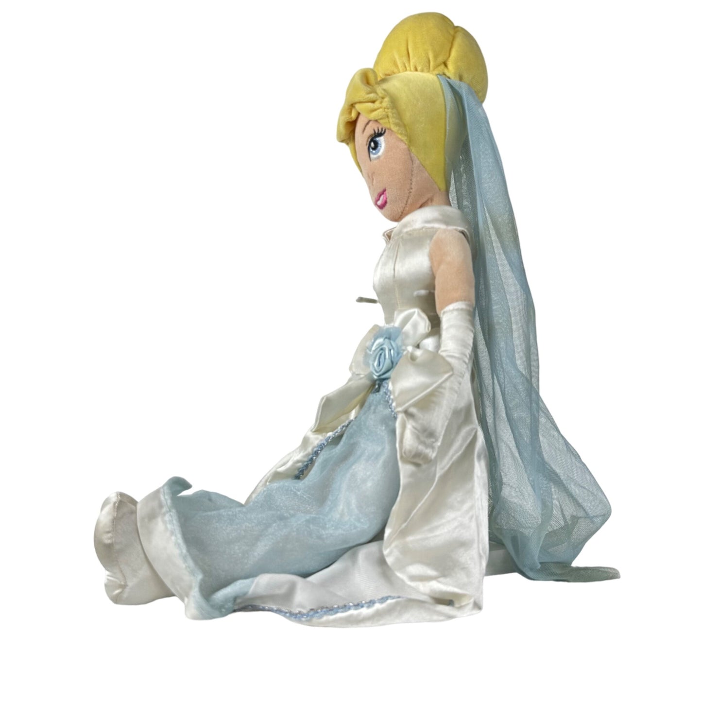 Disney Store 22" Cinderella Bride Plush Doll Princess Girls Stuffed Toy Wedding