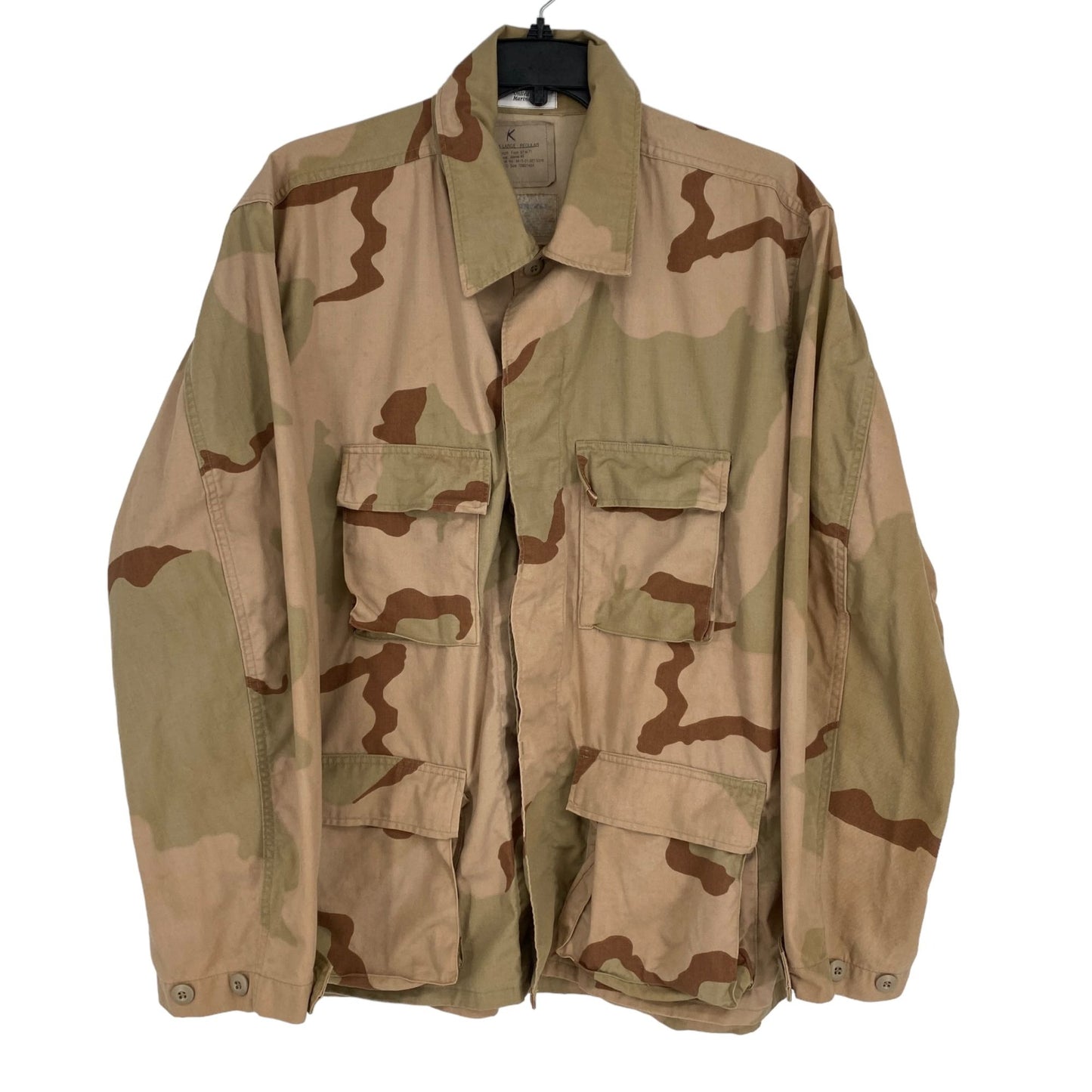 NWT Buzz Off Insect Shield USMC Desert Camo Jacket XL Regular Insect Repellent