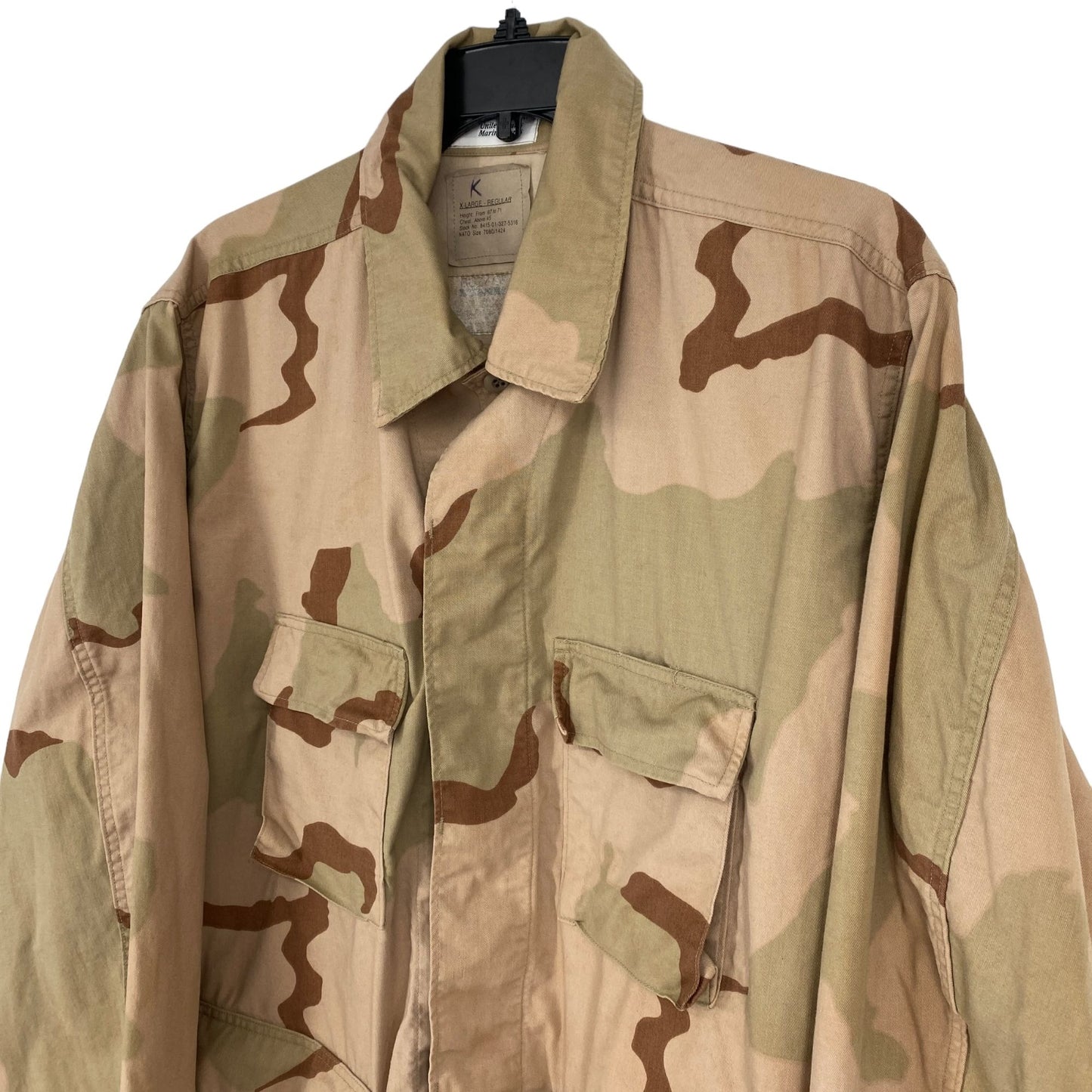 NWT Buzz Off Insect Shield USMC Desert Camo Jacket XL Regular Insect Repellent