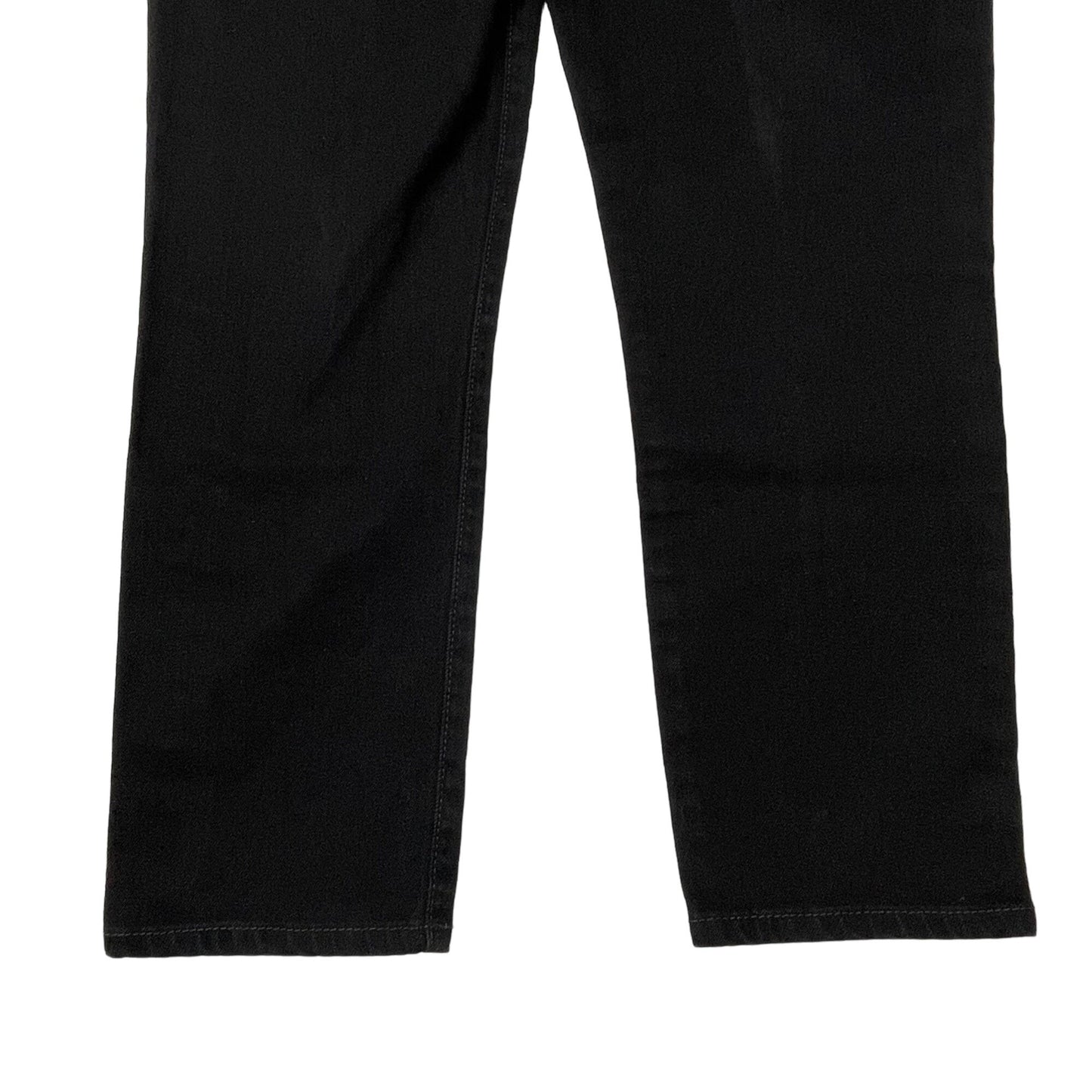 Calvin Klein Womens 8 Straight Leg Black Jeans Stretch 5 Pocket Logo Casual