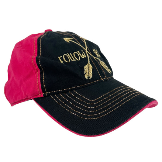 Simply Southern OSFM Baseball Cap Strapback Hat Follow Your Arrow Pink Blue Gold