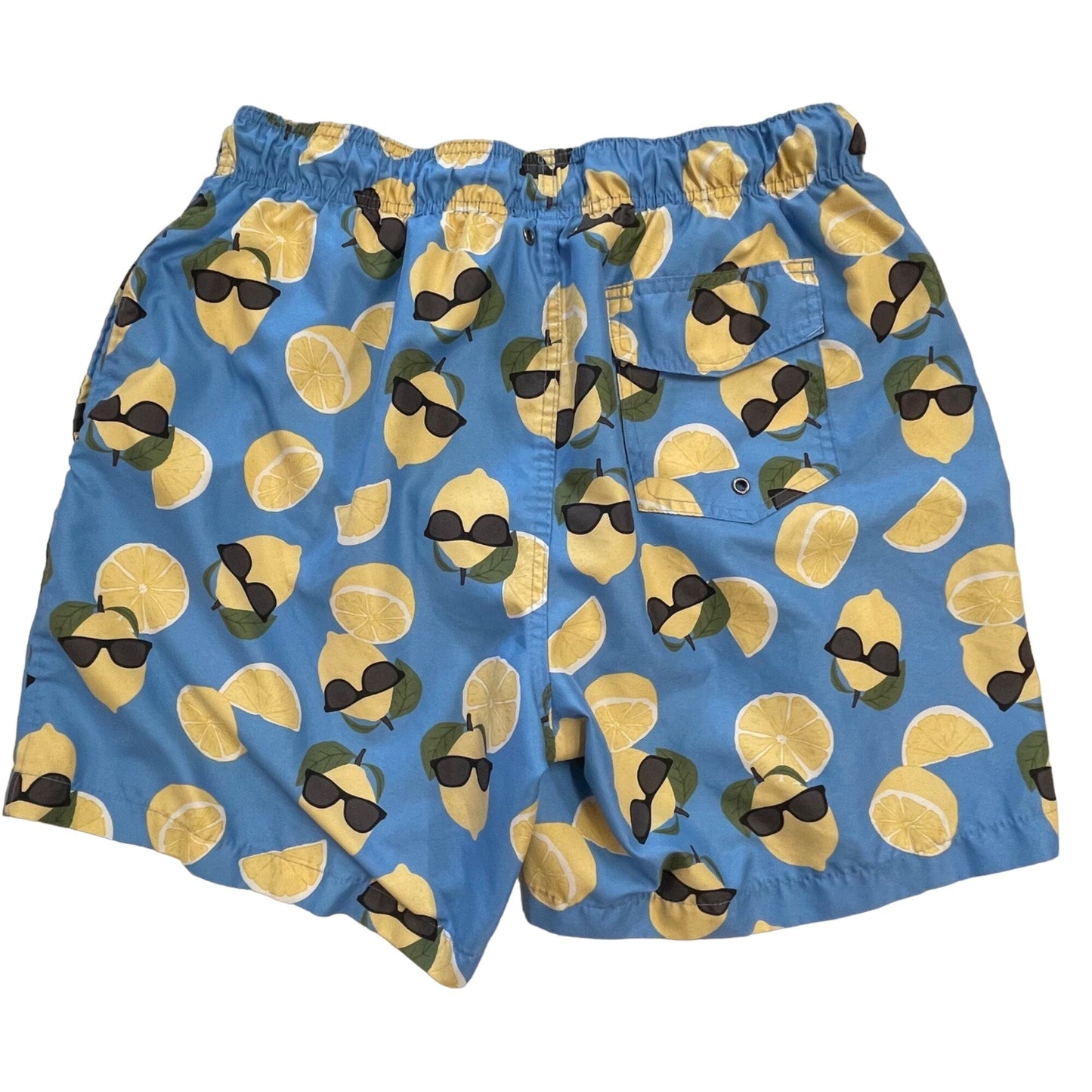 Charleston Threads XXL Lemonheads Swim Trunks Lined Lemon Elastic Draw String