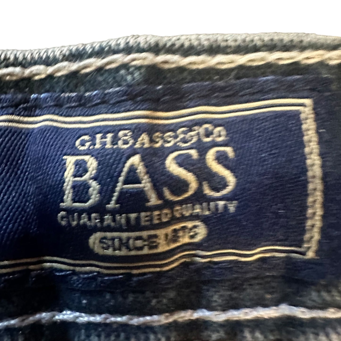 G.H. Bass Mens 34x32 Carpenter Jeans Reinforced Knee Hammer Loop Dark Wash