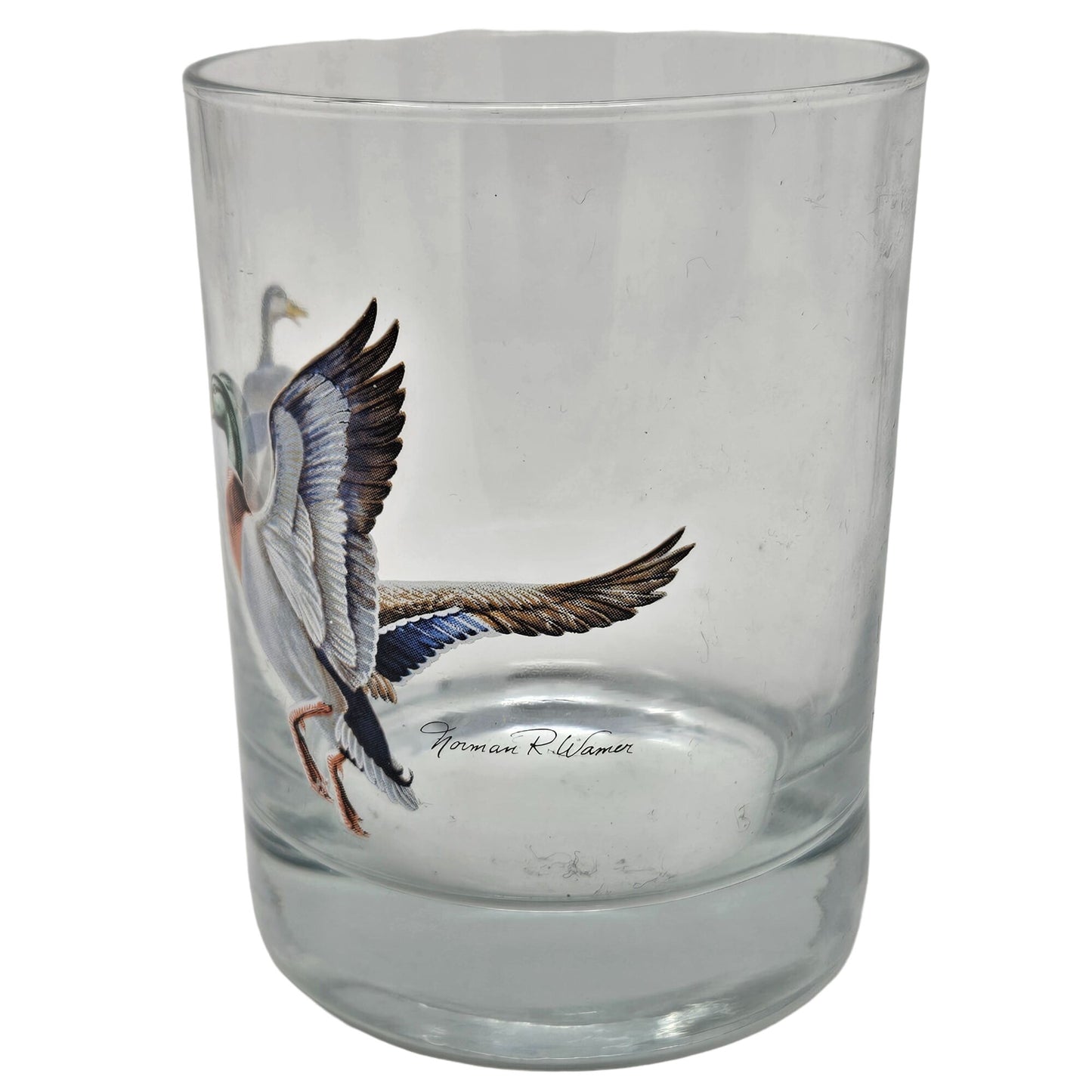 Vintage West Virginia Glass Wildlife Game Bird Drinking Glass Set Pheasant