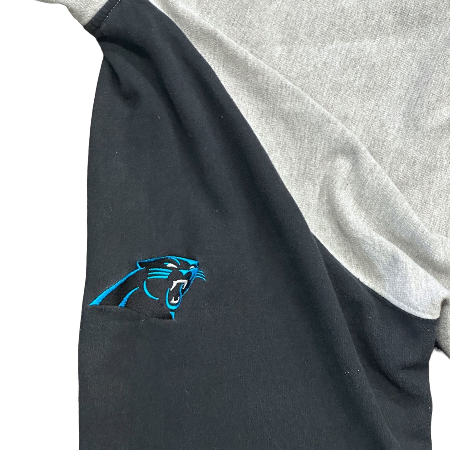 NFL Team Apparel Mens 2XLT Carolina Panthers Full Zip Hoodie Fleece Tall