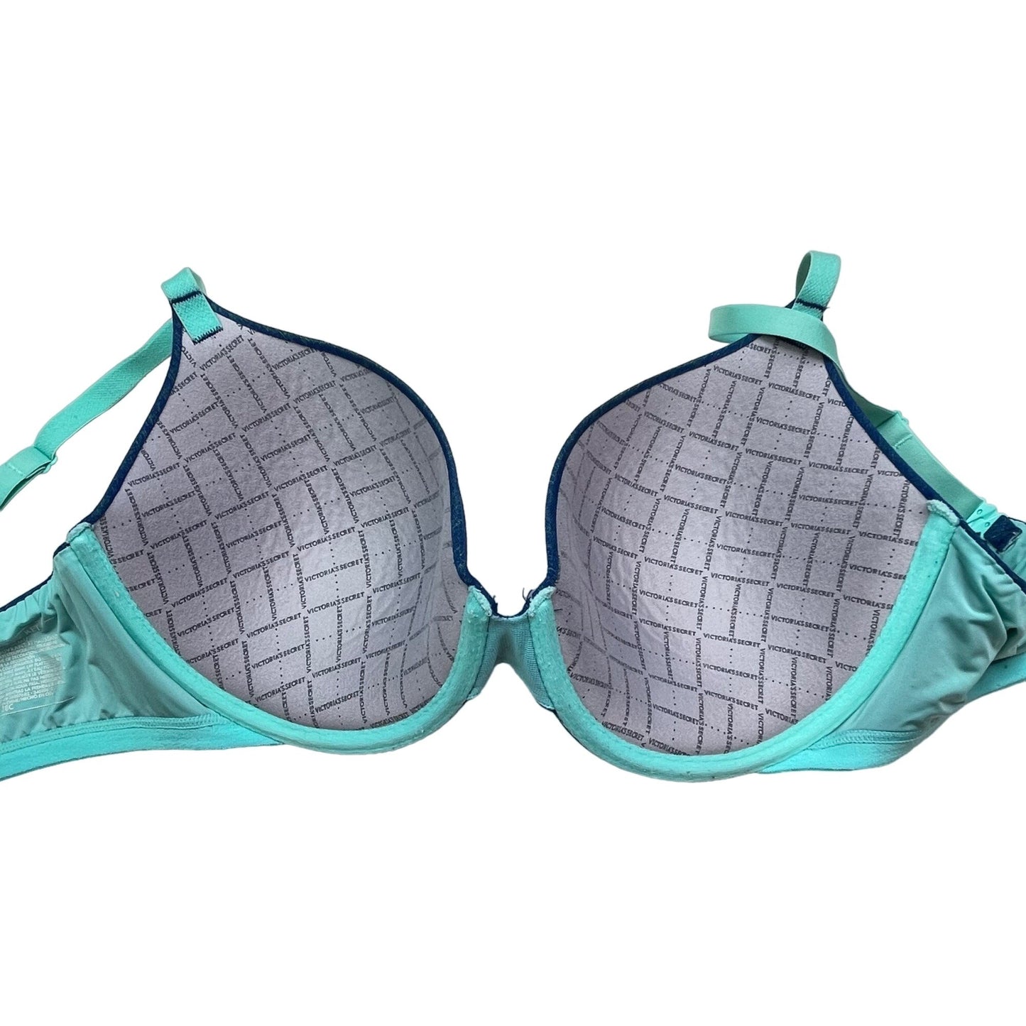 Victoria's Secret 38C Teal Uplift Semi Demi Bra Lightly Lined Underwire