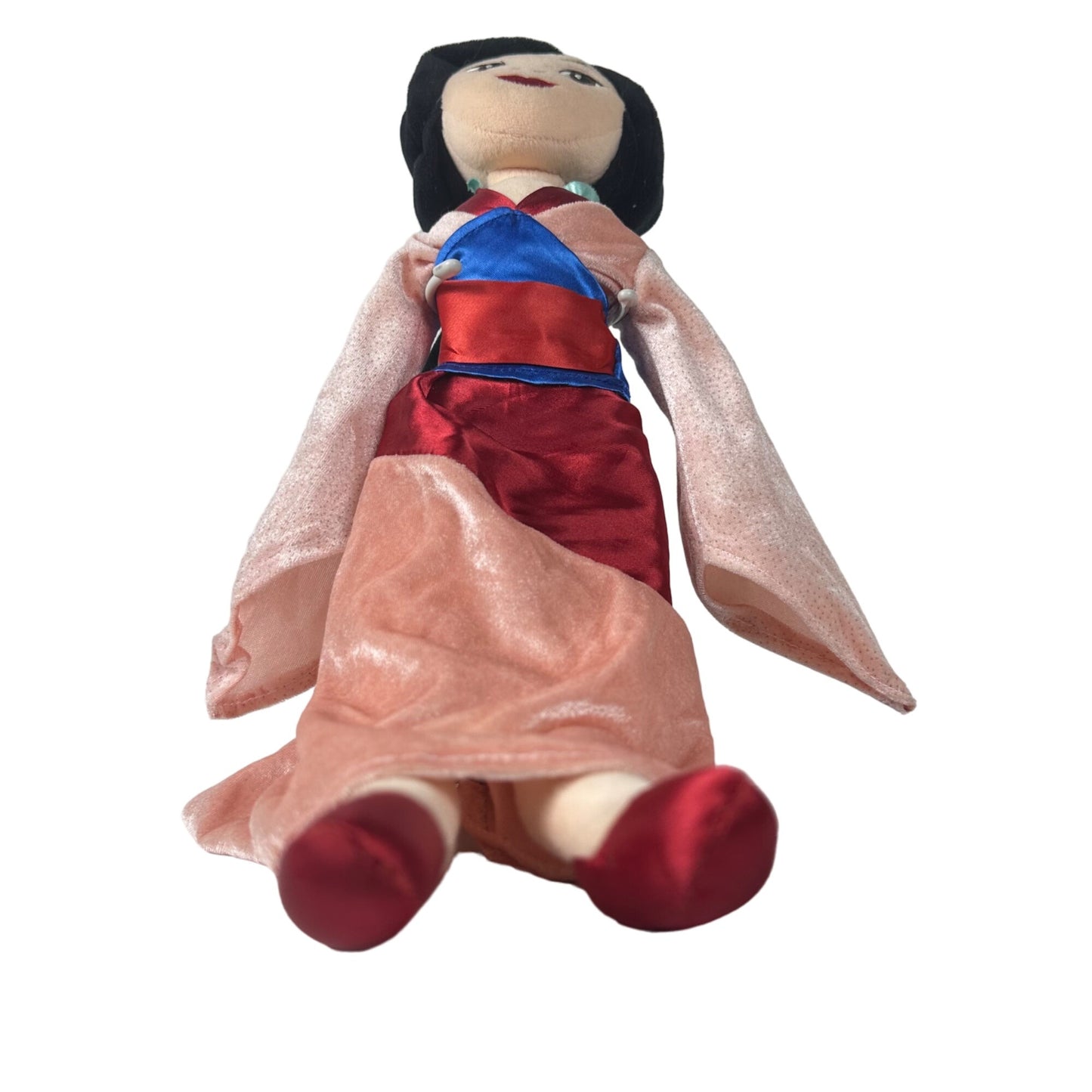 Disney Store Princess Mulan 20" Plush Doll Stuffed Toy Chinese Pink