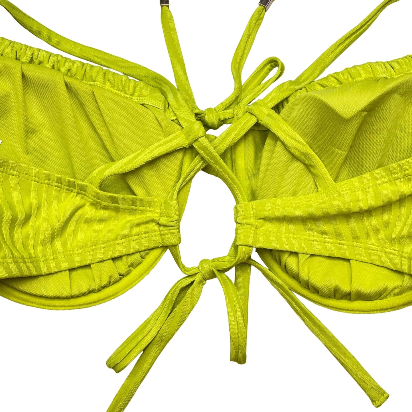 NWT Time and Tru 3XL Lime Green Bikini Low Rise Bottoms Underwire Swimwear