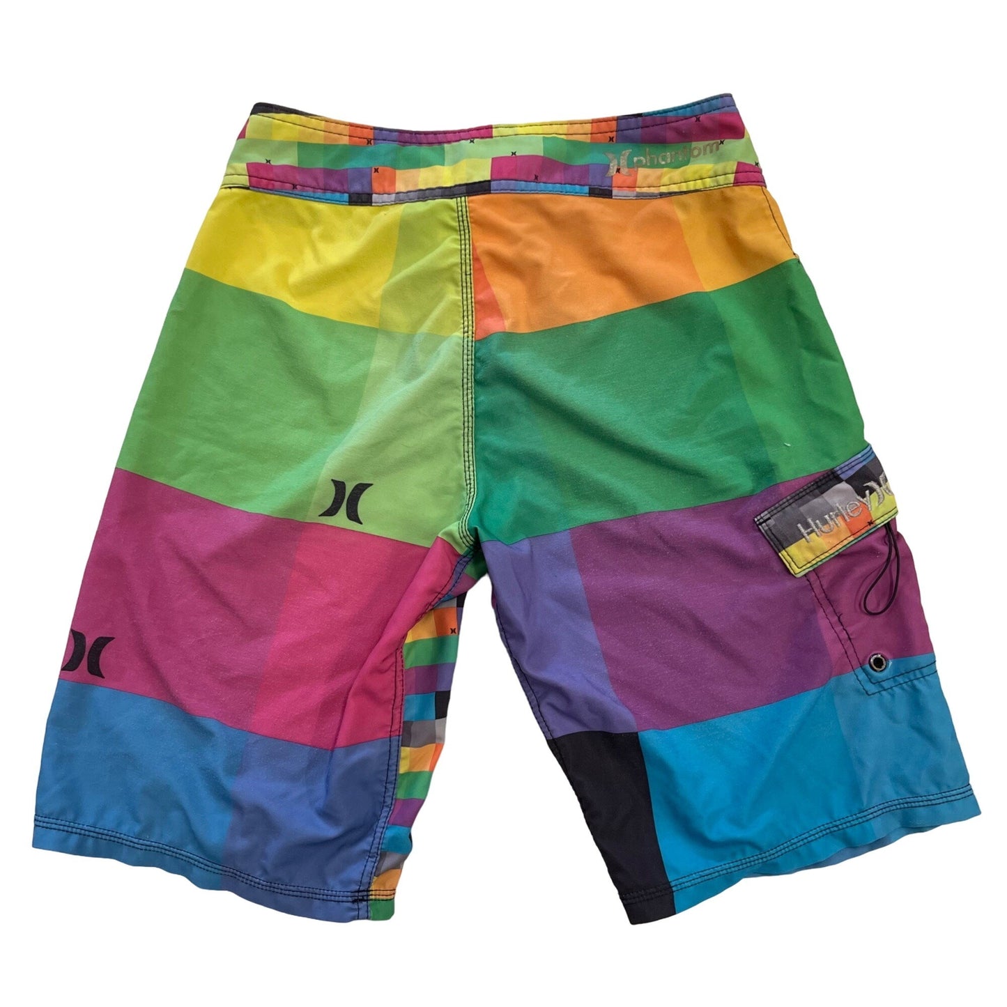 Hurley Youth 26/10 Phantom Board Shorts Colorblock 4 Way Stretch Swim Surf