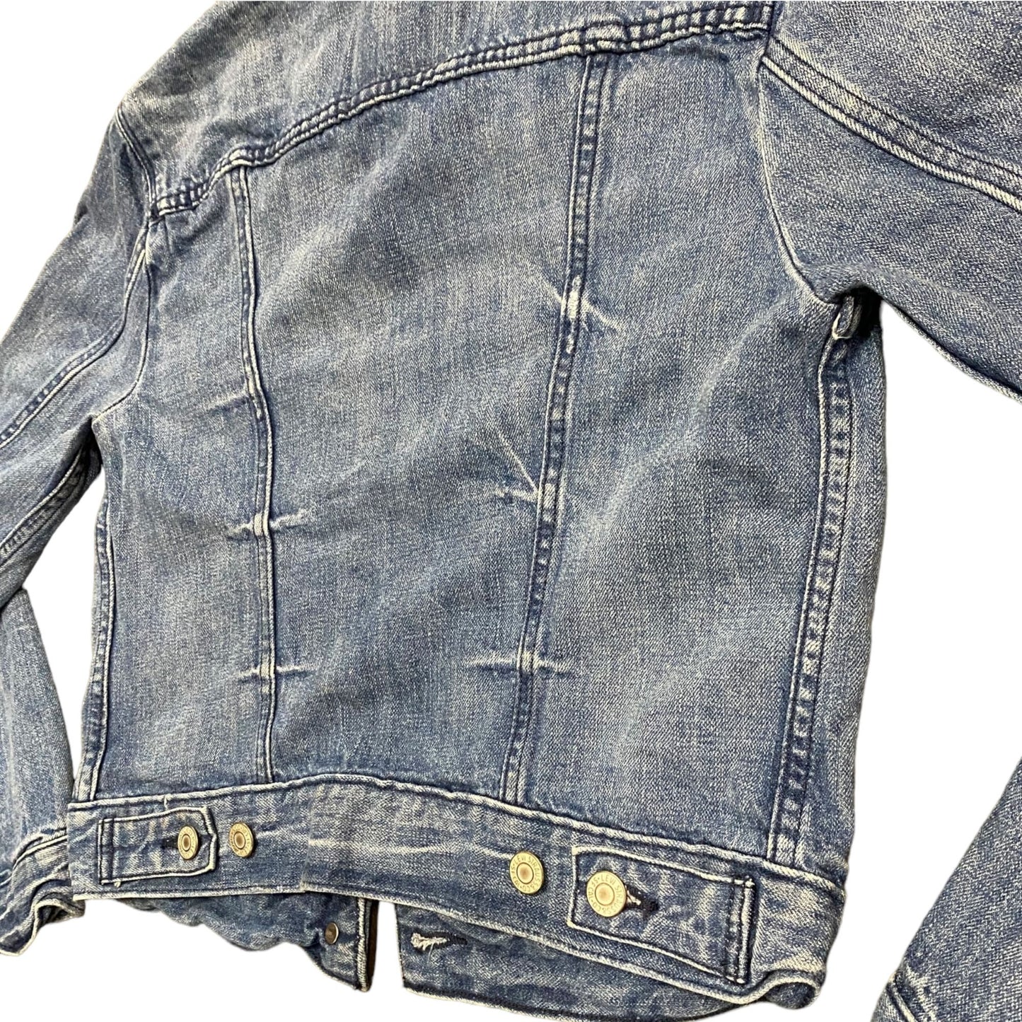 Levi Strauss & Co Youth S Blue Denim Jean Jacket Front Button Pockets Light Wash