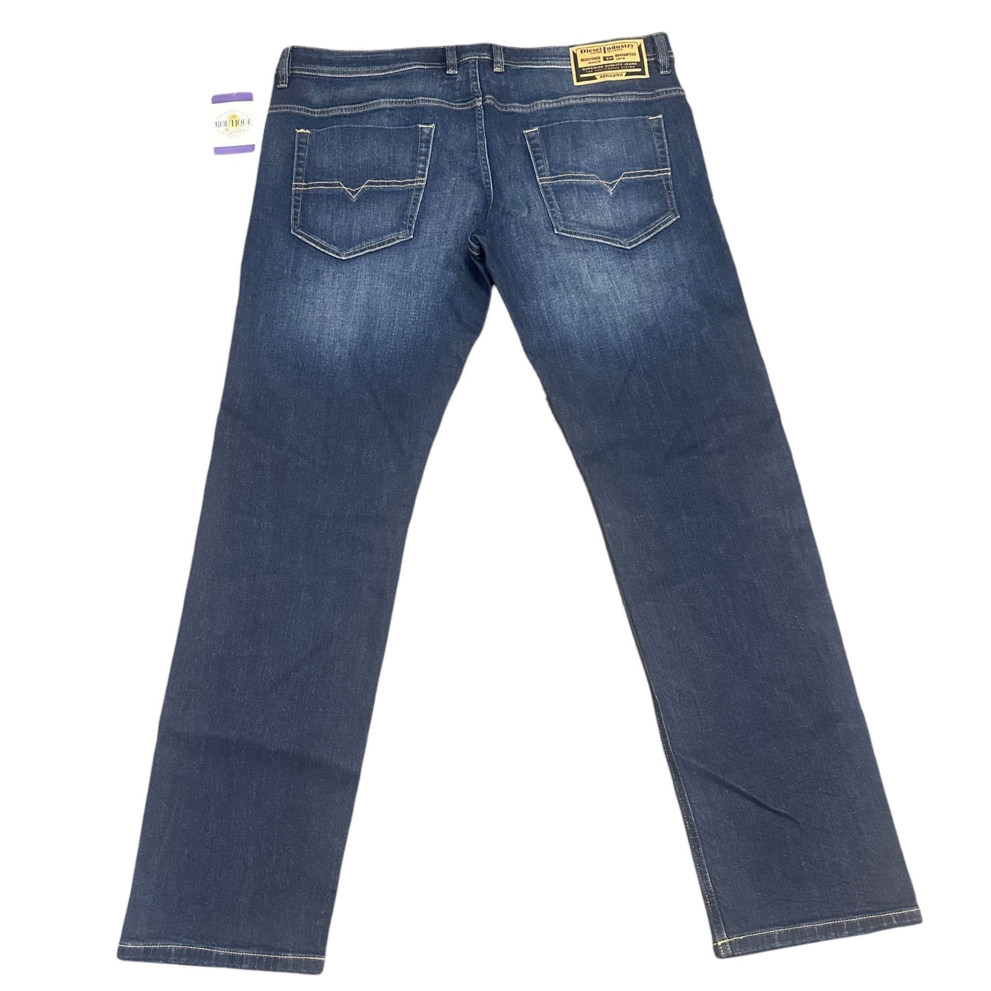 Diesel Jeans Mens 38x 32 Safado Slim Straight Button Fly Dark Wash Denim Stretch