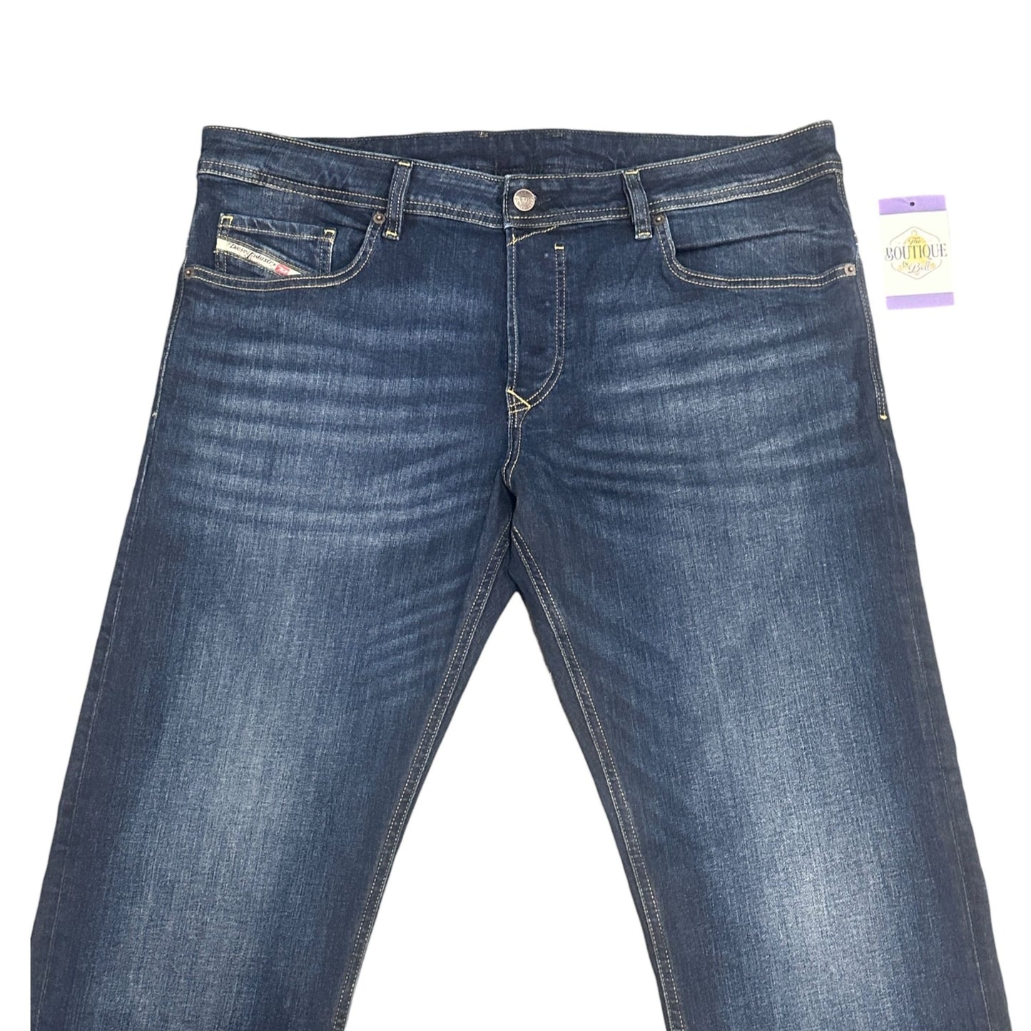 Diesel Jeans Mens 38x 32 Safado Slim Straight Button Fly Dark Wash Denim Stretch