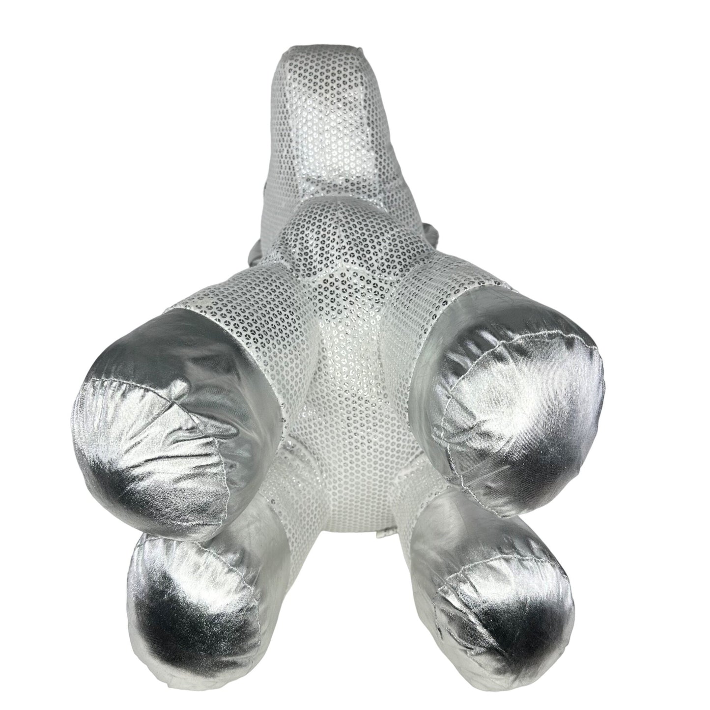 Dan Dee Collectors Choice “Be Jolly” Silver Sequined 24" Rainbow Unicorn Plush